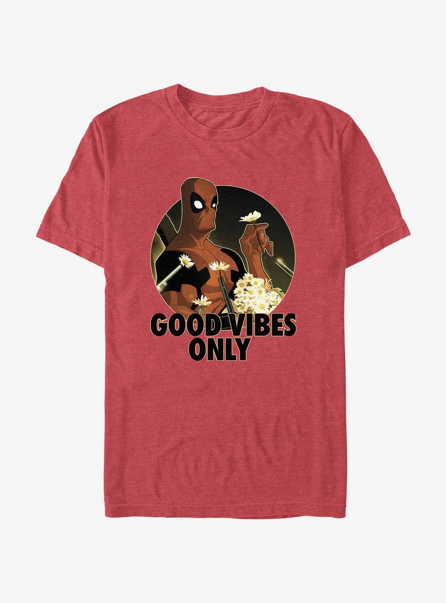 Marvel Deadpool Good Vibes Only T-Shirt image 0