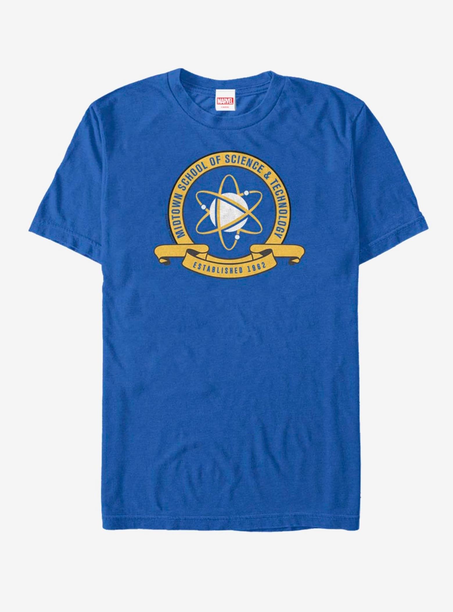 Extra Soft Marvel Spider-Man Midtown School Emblem  T-Shirt image 0