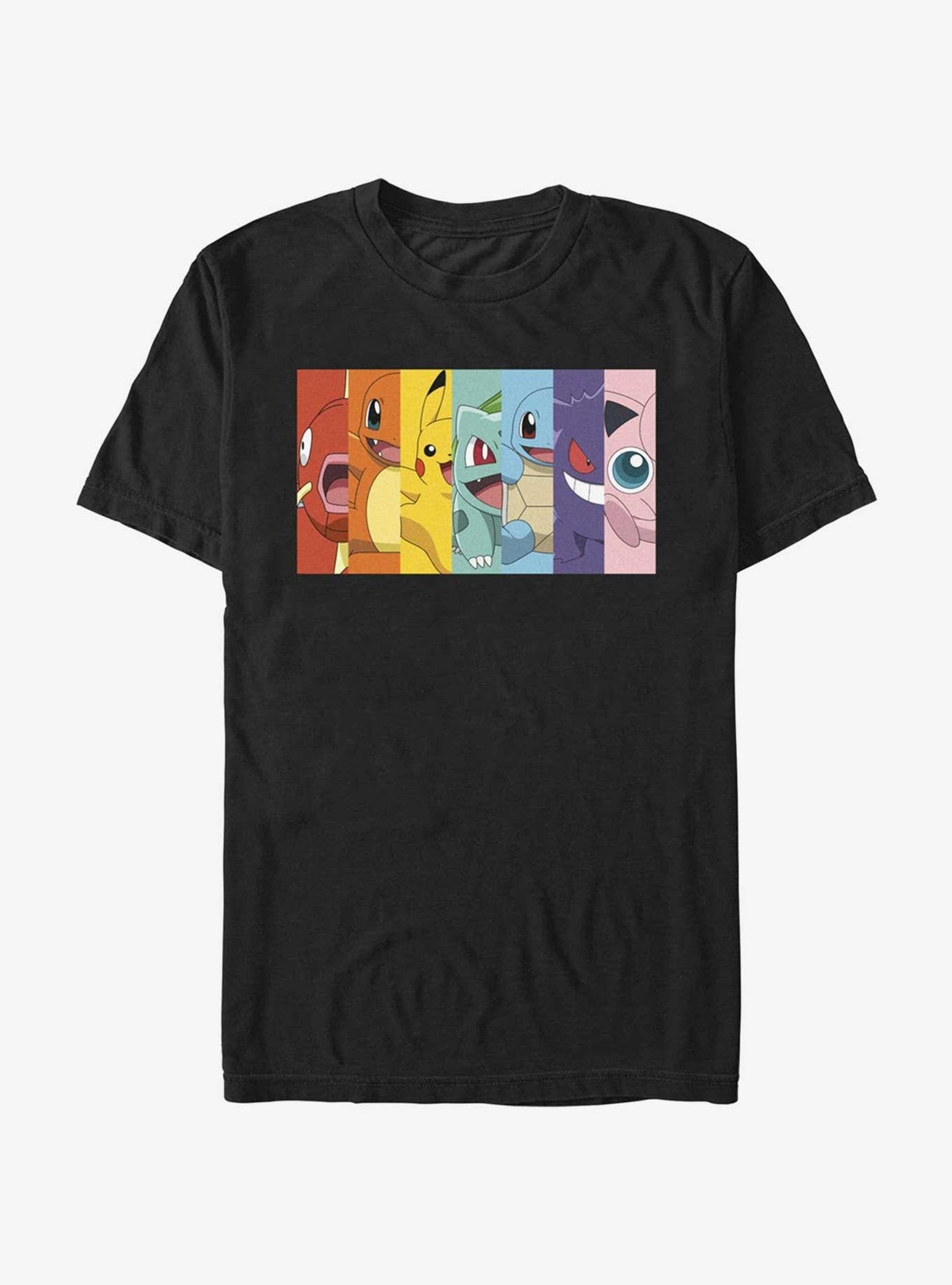 Pokemon Rainbow Faces T-Shirt image 0