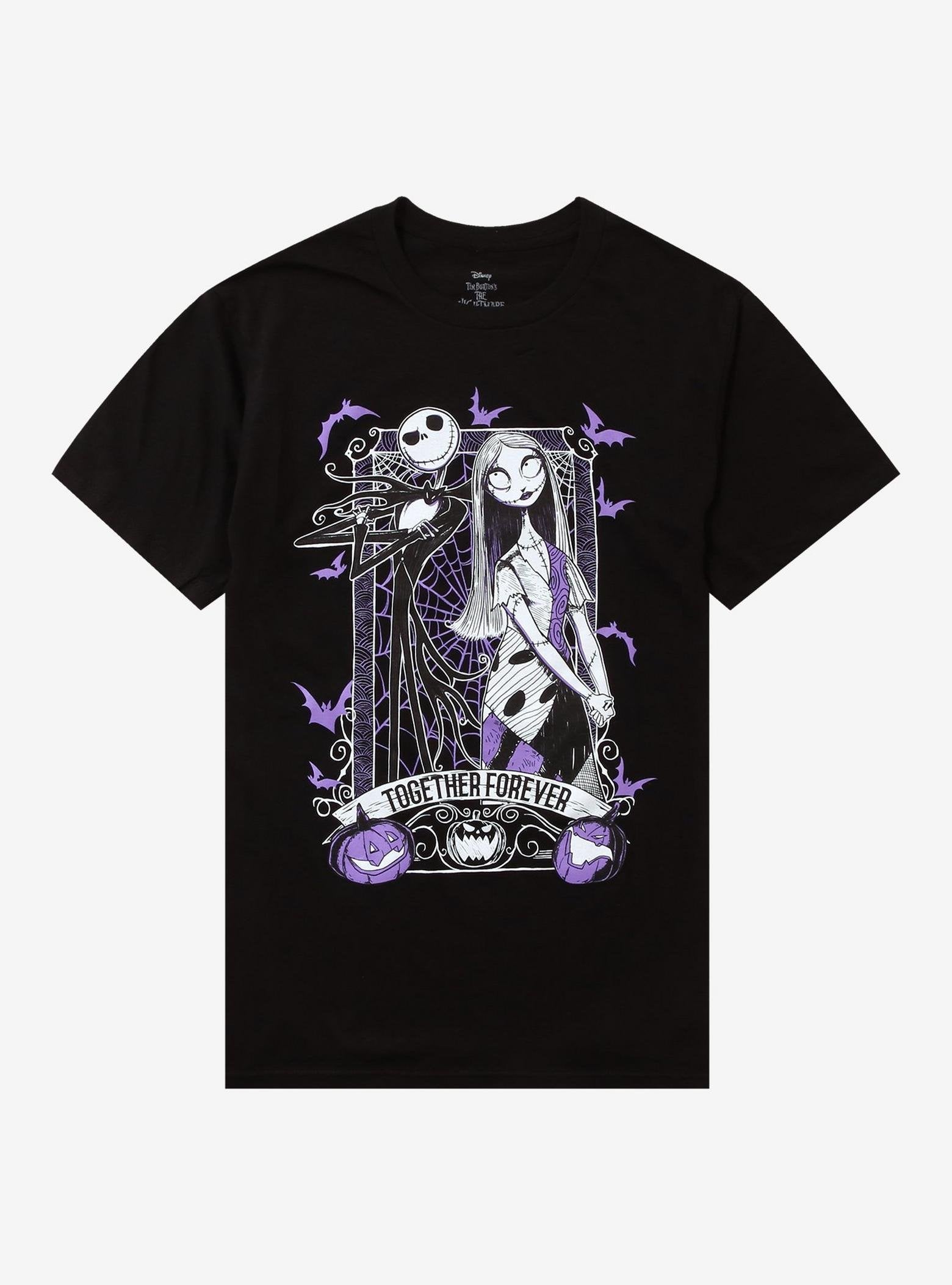 The Nightmare Before Christmas Jack & Sally Together Forever T-Shirt image 0