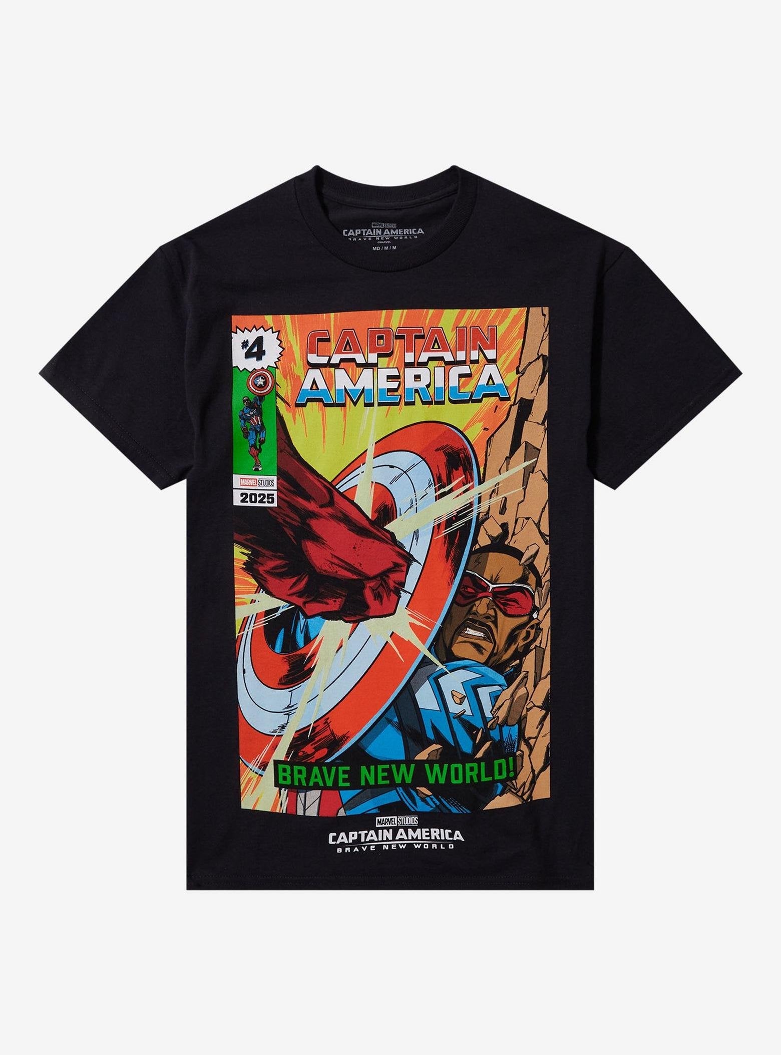 Marvel Captain America: Brave New World Comic Cover T-Shirt image 0