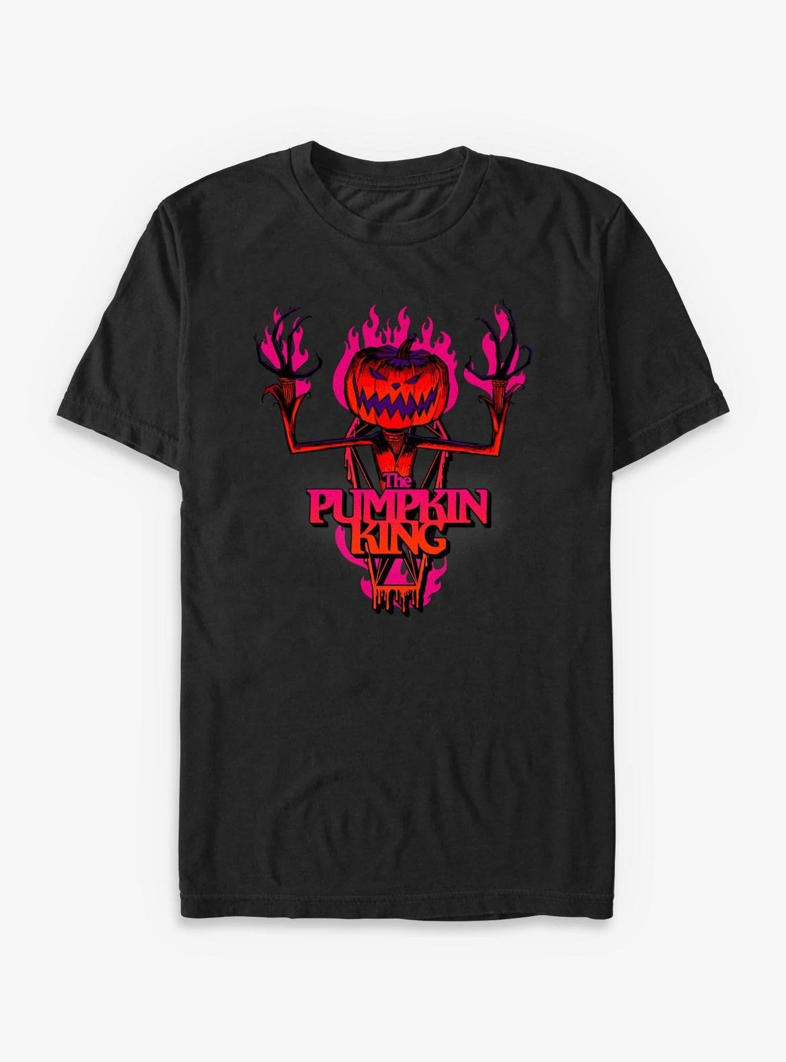 Disney The Nightmare Before Christmas Pumpkin King Flames - Black image 0