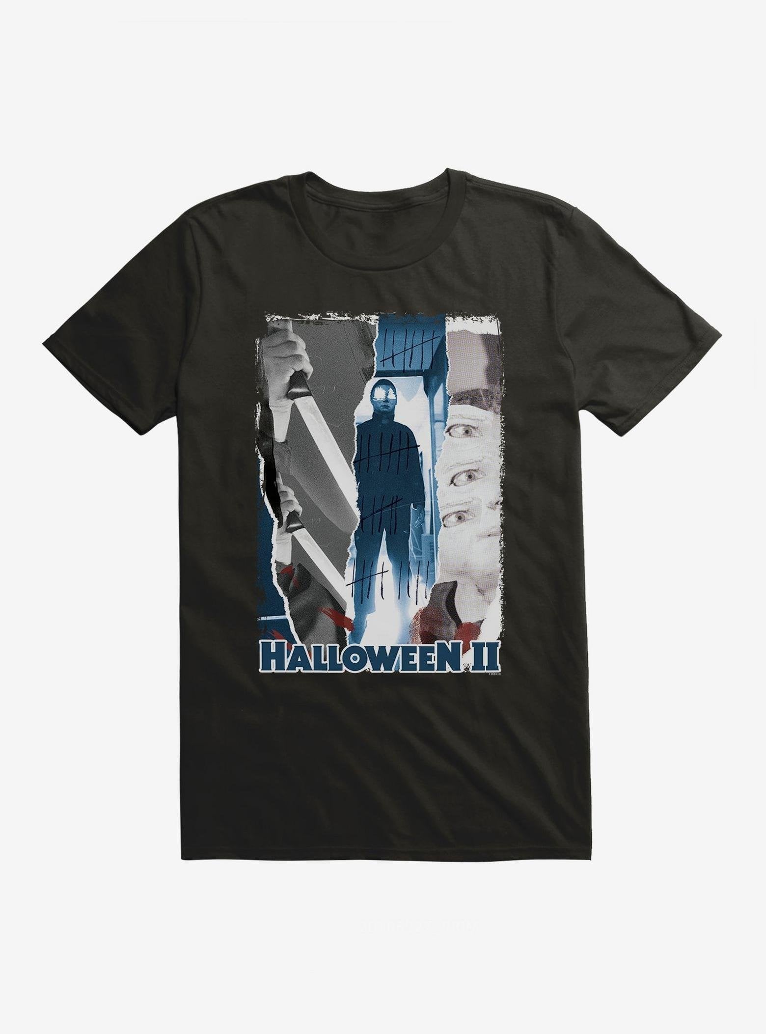 Halloween II Michael Myers Slasher Panels T-Shirt image 0