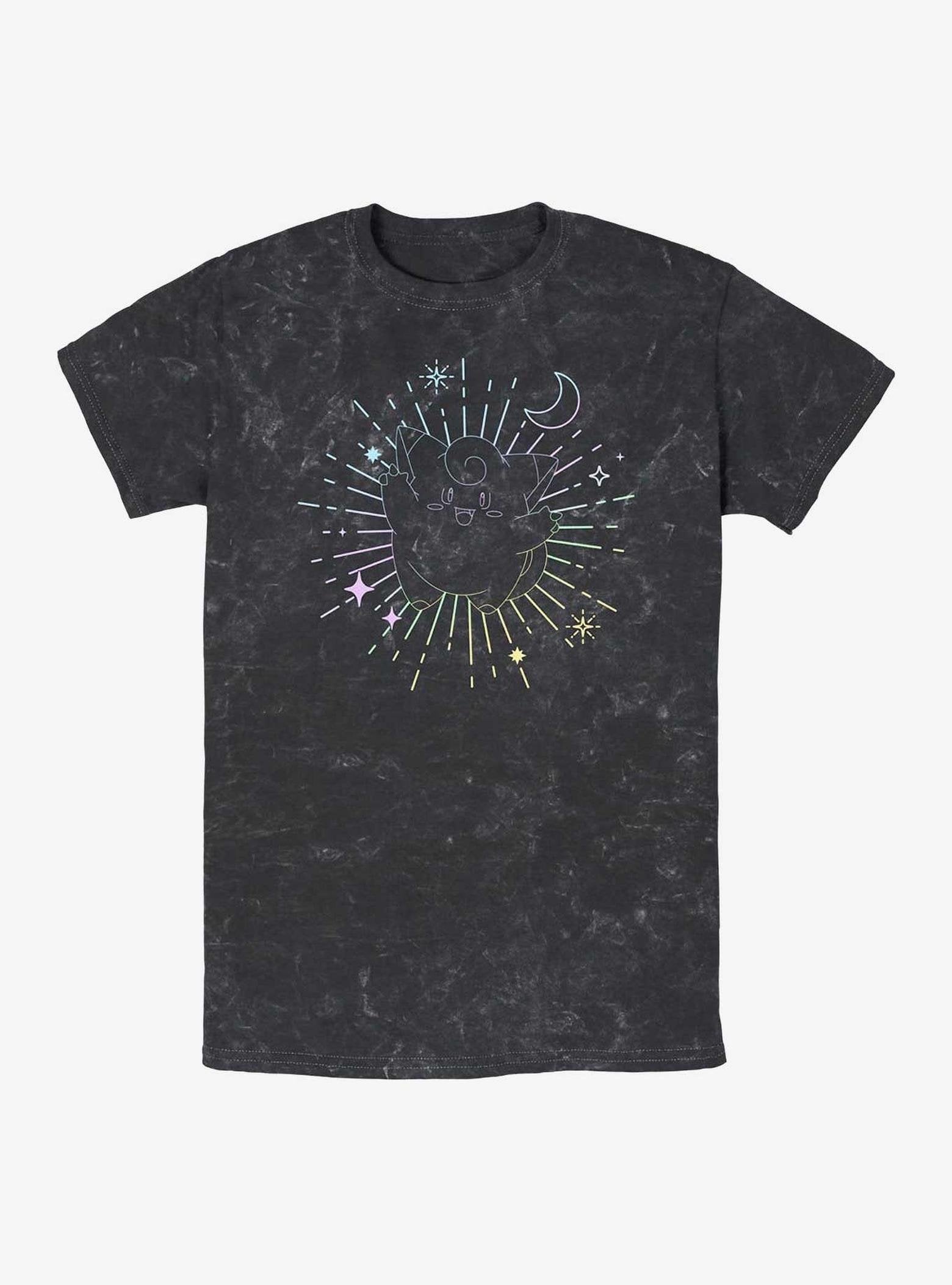 Pokemon Celestial Clefairy Mineral Wash T-Shirt image 0