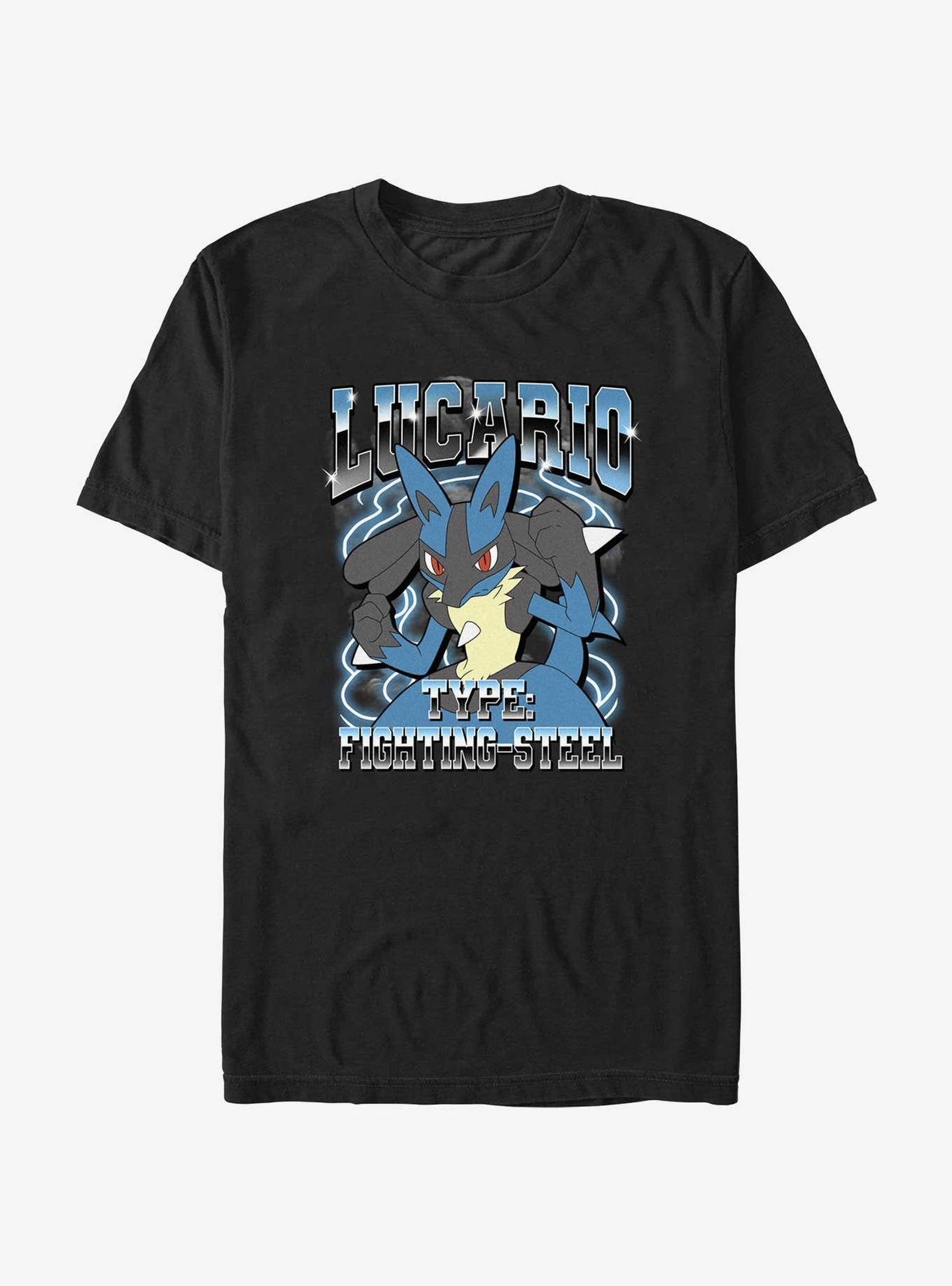 Pokemon Fighting Steel Type Lucario Extra Soft T-Shirt image 0