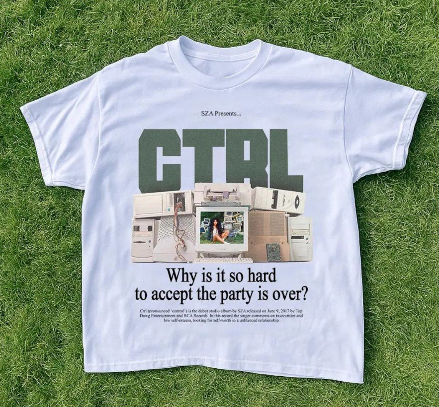 SZA- CTRL T-shirt, Sweatshirt, and Hoodie - sza Graphic merch, Sza Concert, Rap Shirt, SOS, unisex gift, Hooded T Shirt, Sza vintage shirt image 0
