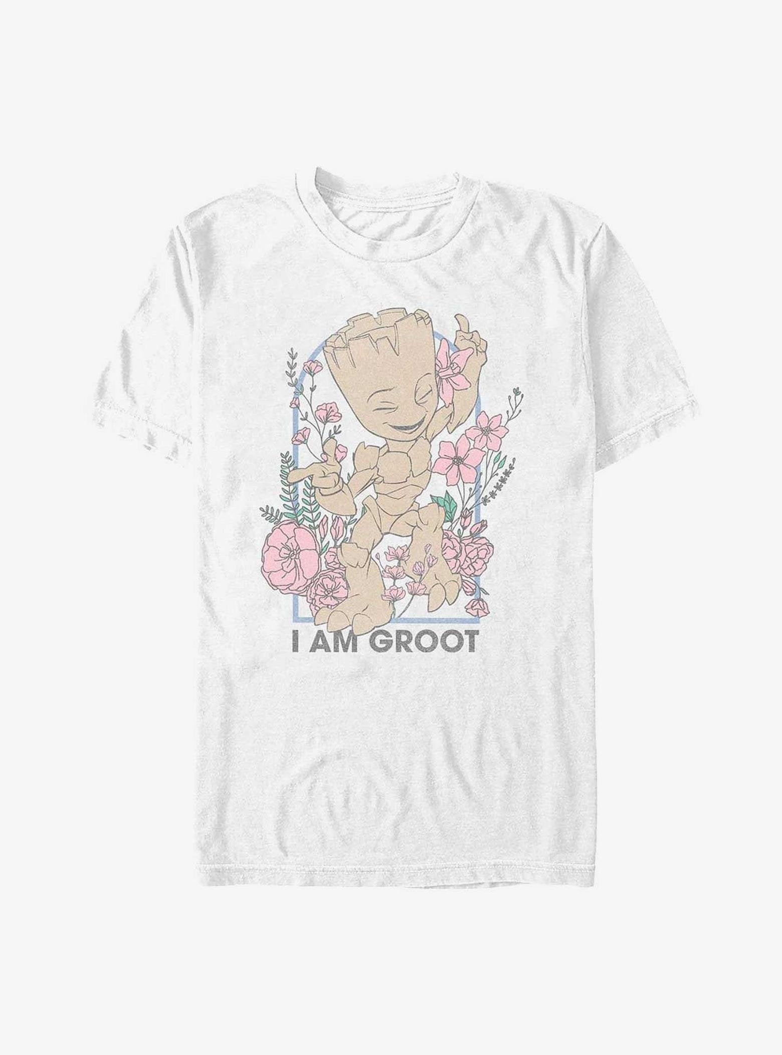 Marvel Guardians of the Galaxy Floral Groot Extra Soft T-Shirt image 0