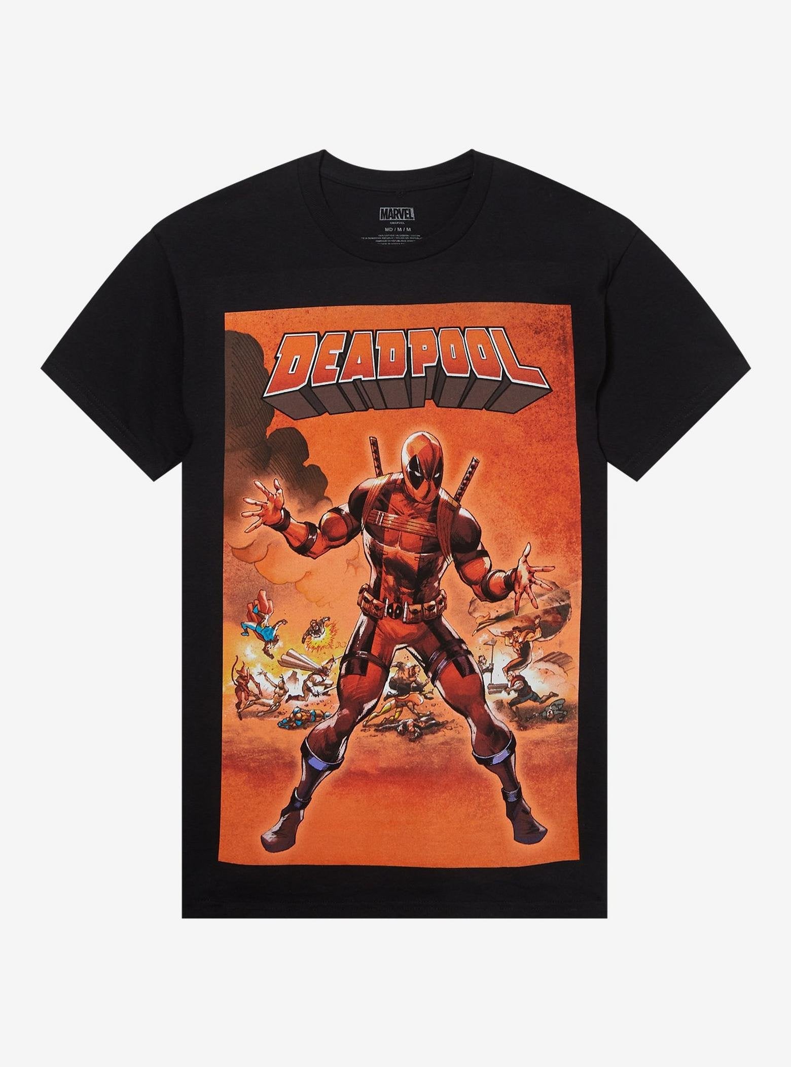 Marvel Deadpool Secret Wars Homage Comic Cover T-Shirt image 0