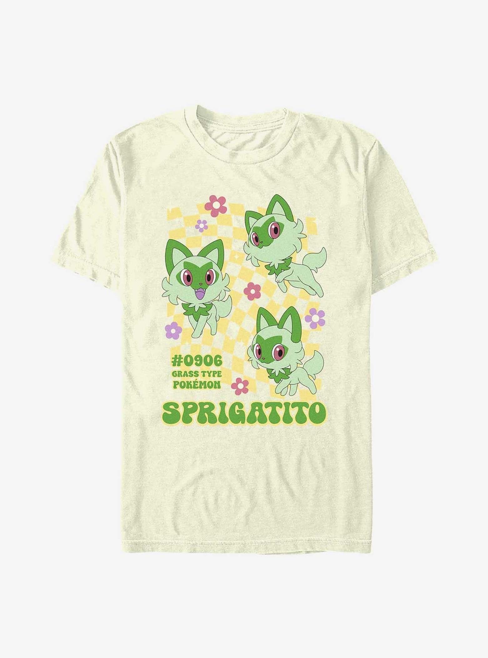 Pokemon Sprigatito Grass Type T-Shirt image 0