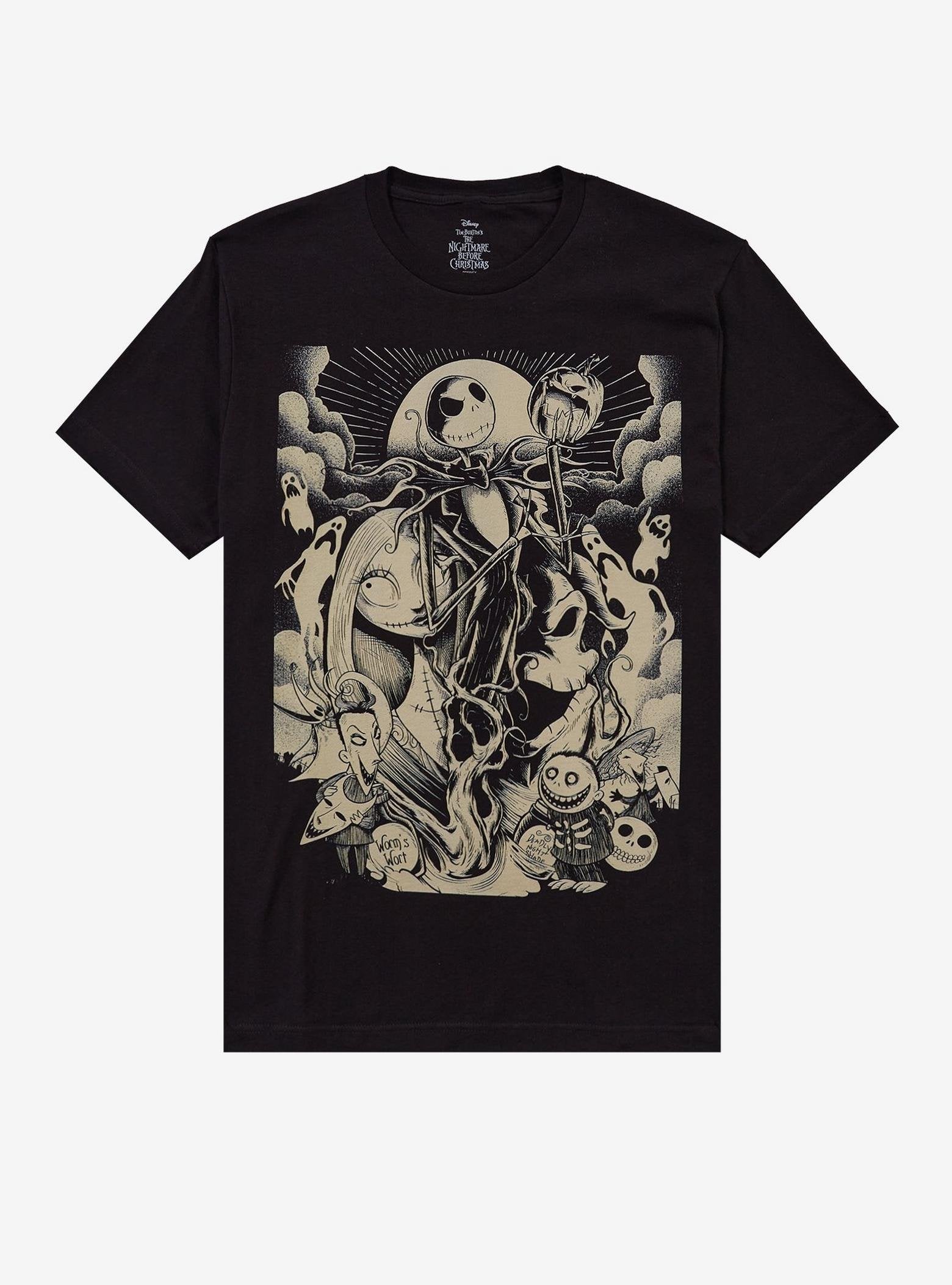The Nightmare Before Christmas Tonal Group Poster T-Shirt image 0