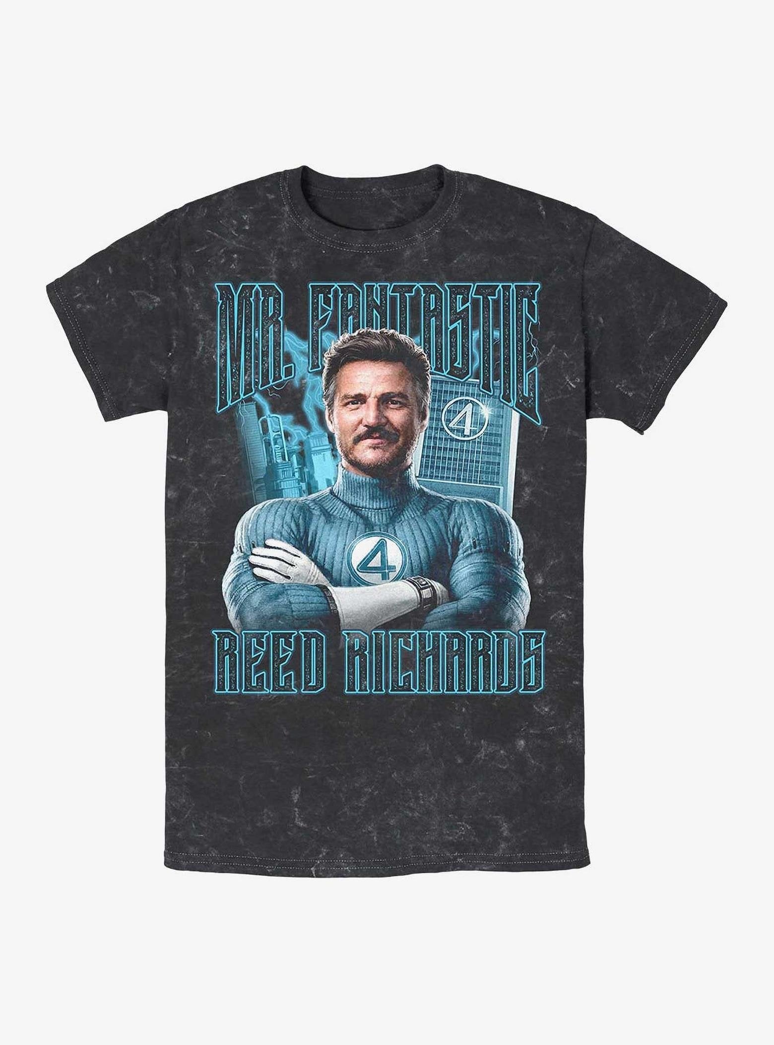 Marvel The Fantastic Four: First Steps Reed Fantastic Mineral Wash T-Shirt Hot Topic Exclusive image 0