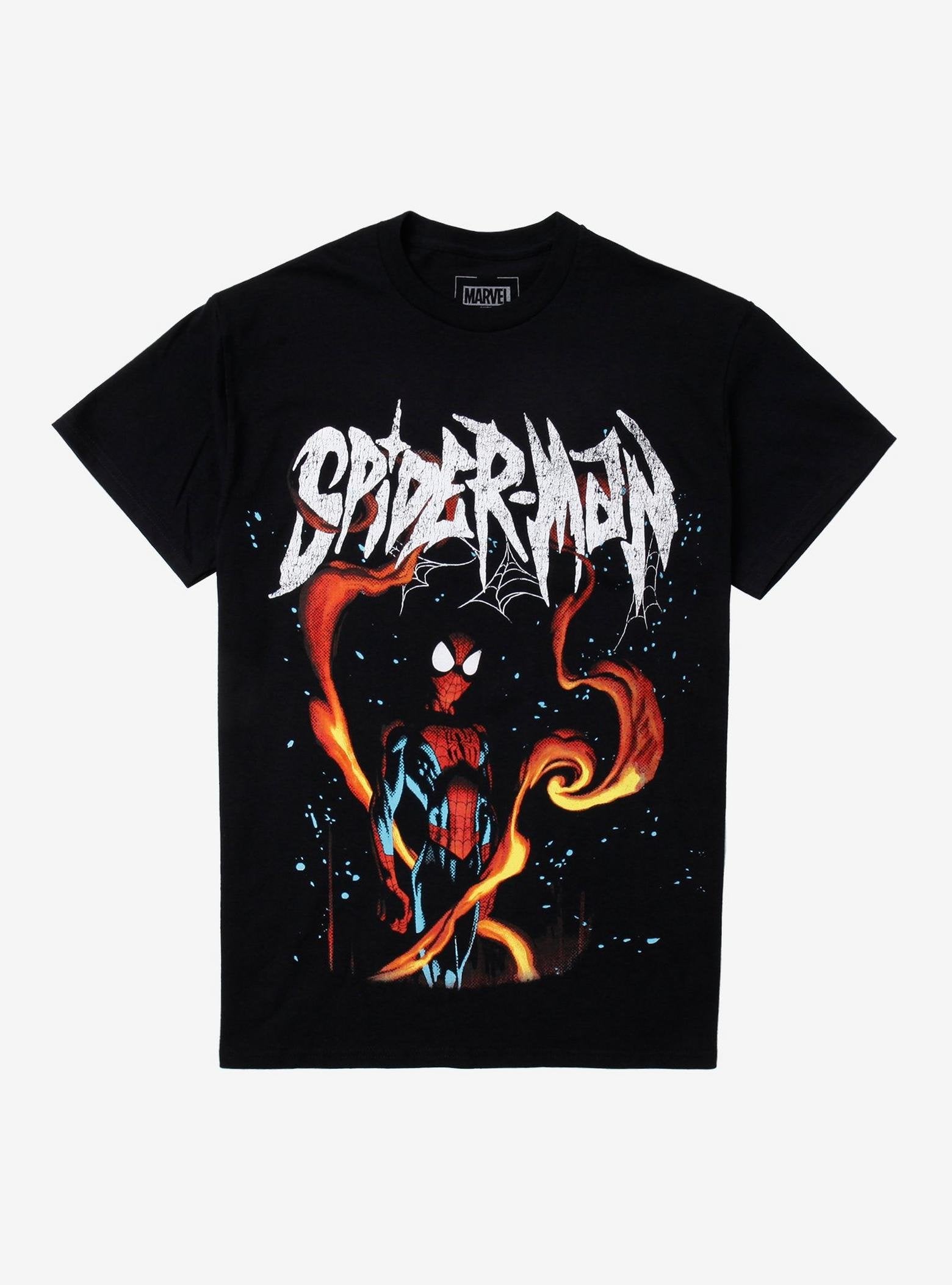 Marvel Spider-Man Flames T-Shirt image 0