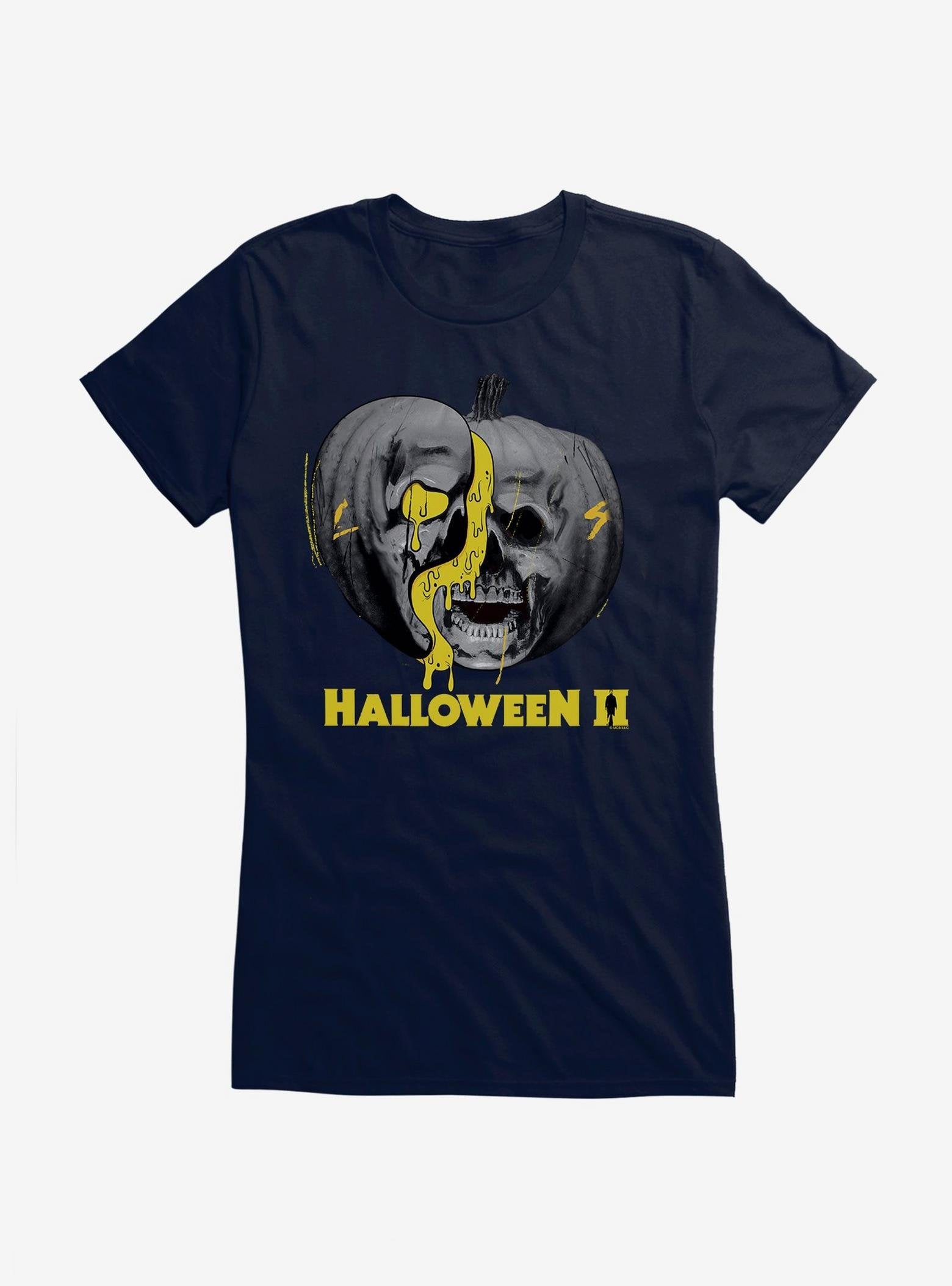 Halloween II Pumpkin Title Logo Girls T-Shirt image 0