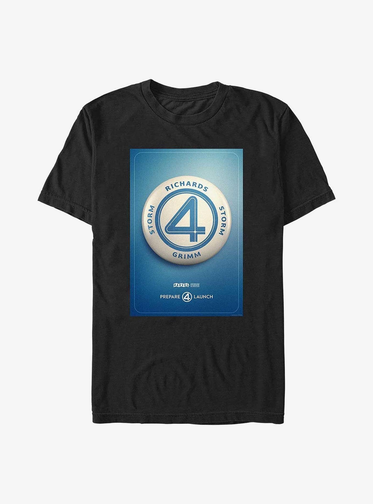 Marvel The Fantastic Four: First Steps Prepare 4 Launch T-Shirt image 0