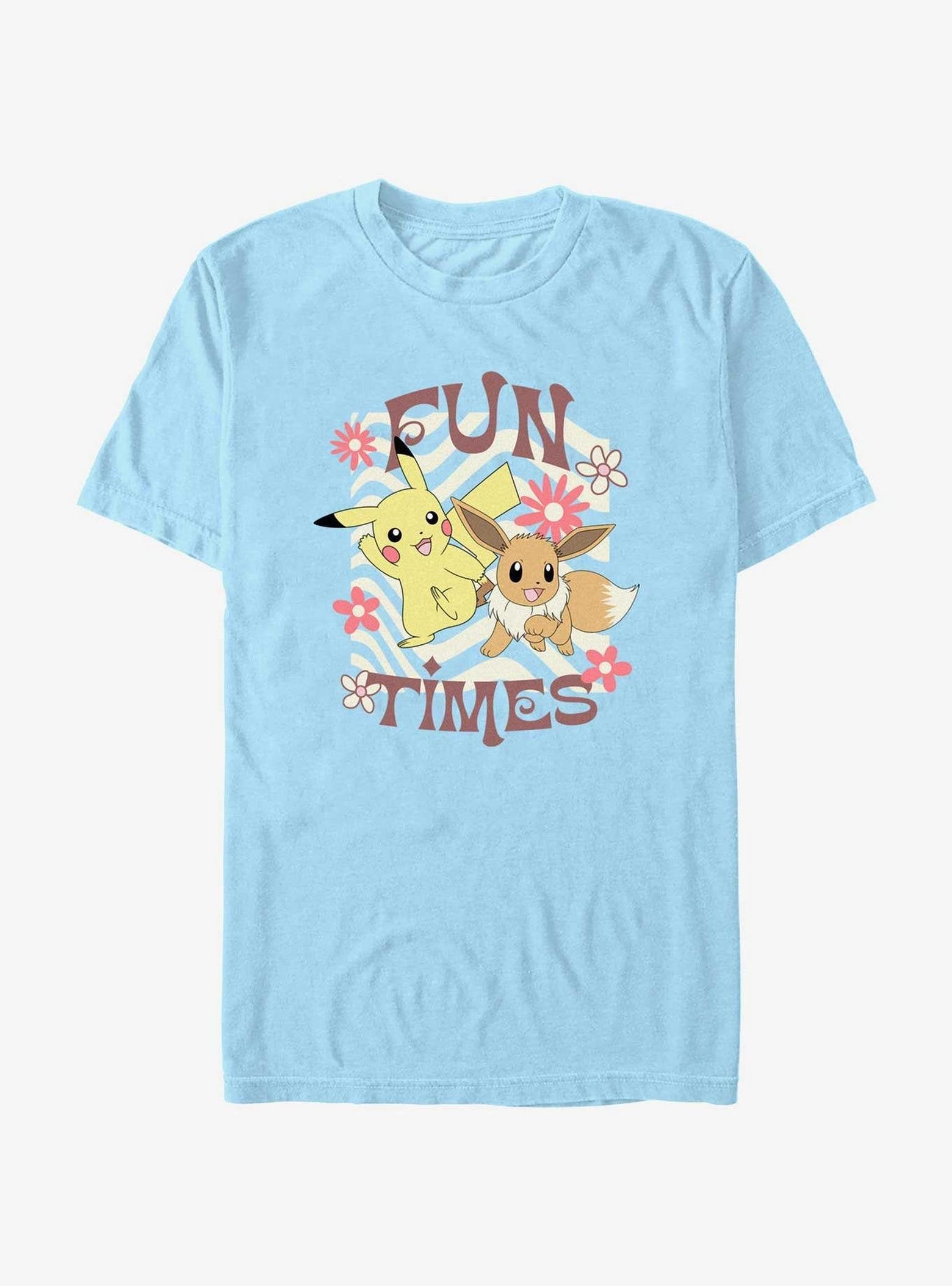 Pokemon Fun Times Pikachu & Eevee T-Shirt image 0