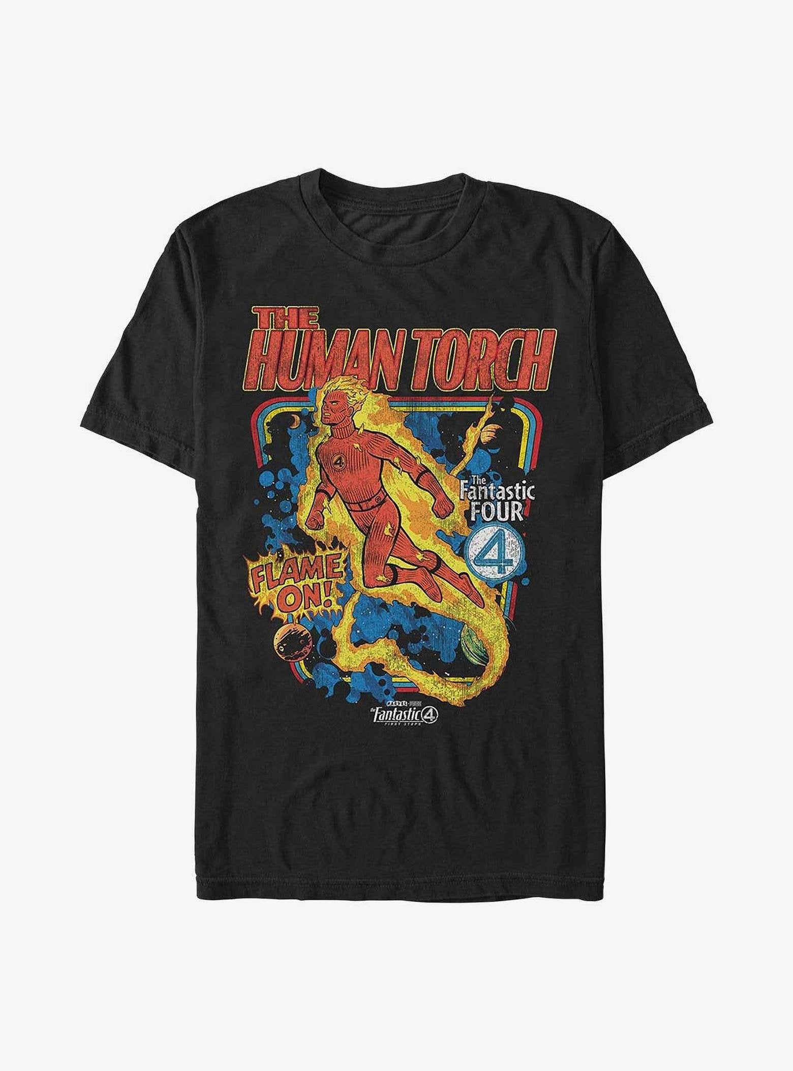Marvel The Fantastic Four: First Steps Blazing Storm T-Shirt Hot Topic Exclusive image 0
