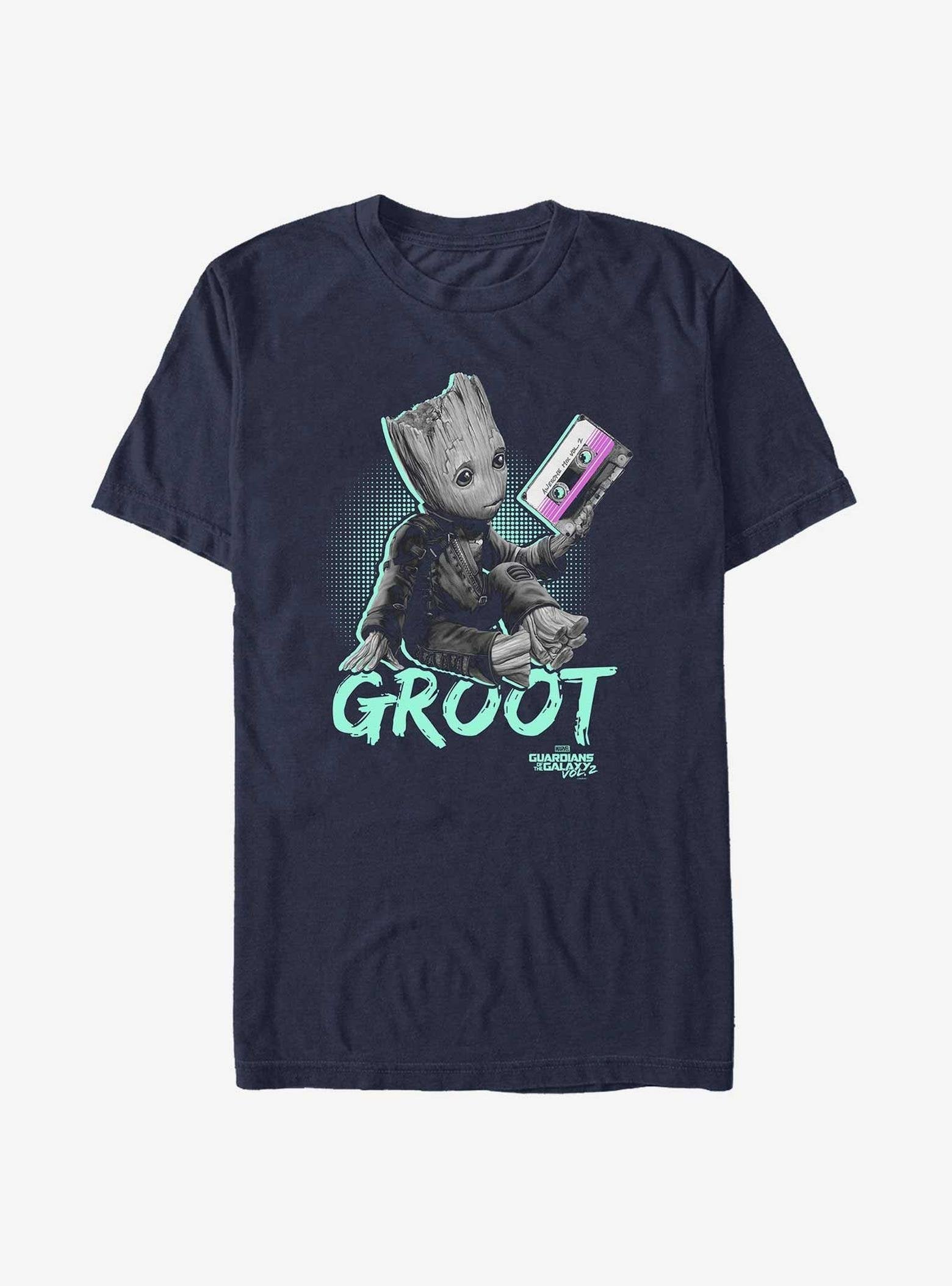 Marvel Guardians of the Galaxy Neon Baby Groot Extra Soft T-Shirt image 0