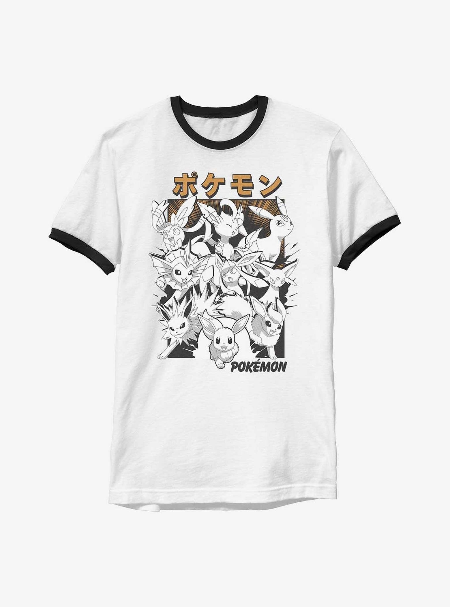 Pokemon Eevee Evolutions Poster Ringer T-Shirt image 0