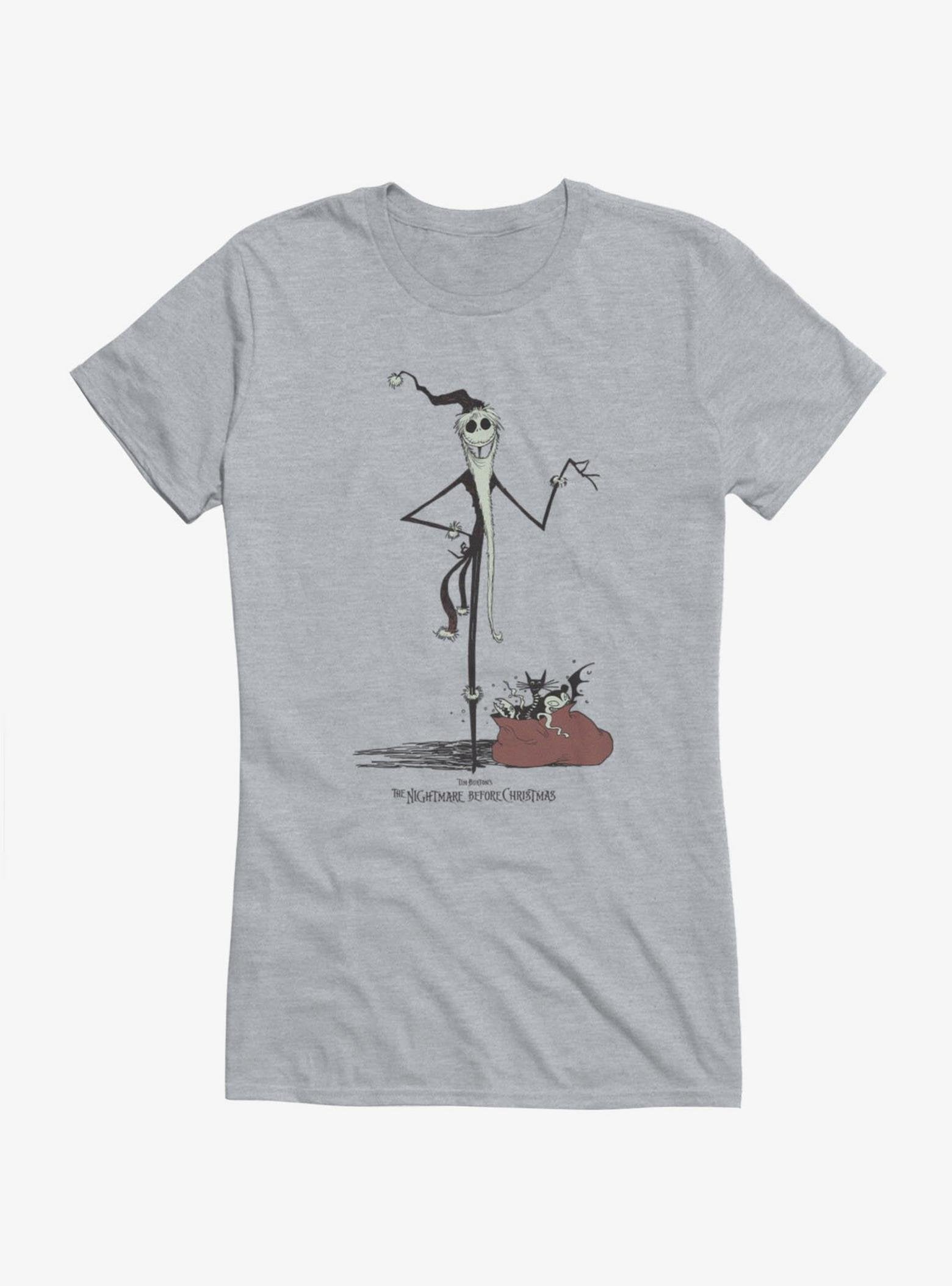 Disney The Nightmare Before Christmas Santa Girls T-Shirt Hot Topic Exclusive image 0