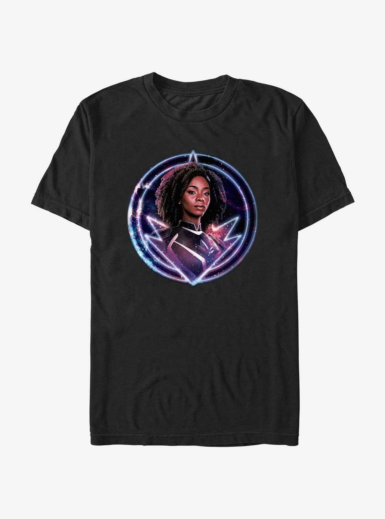 Marvel The Marvels Photon Galaxy Badge T-Shirt image 0