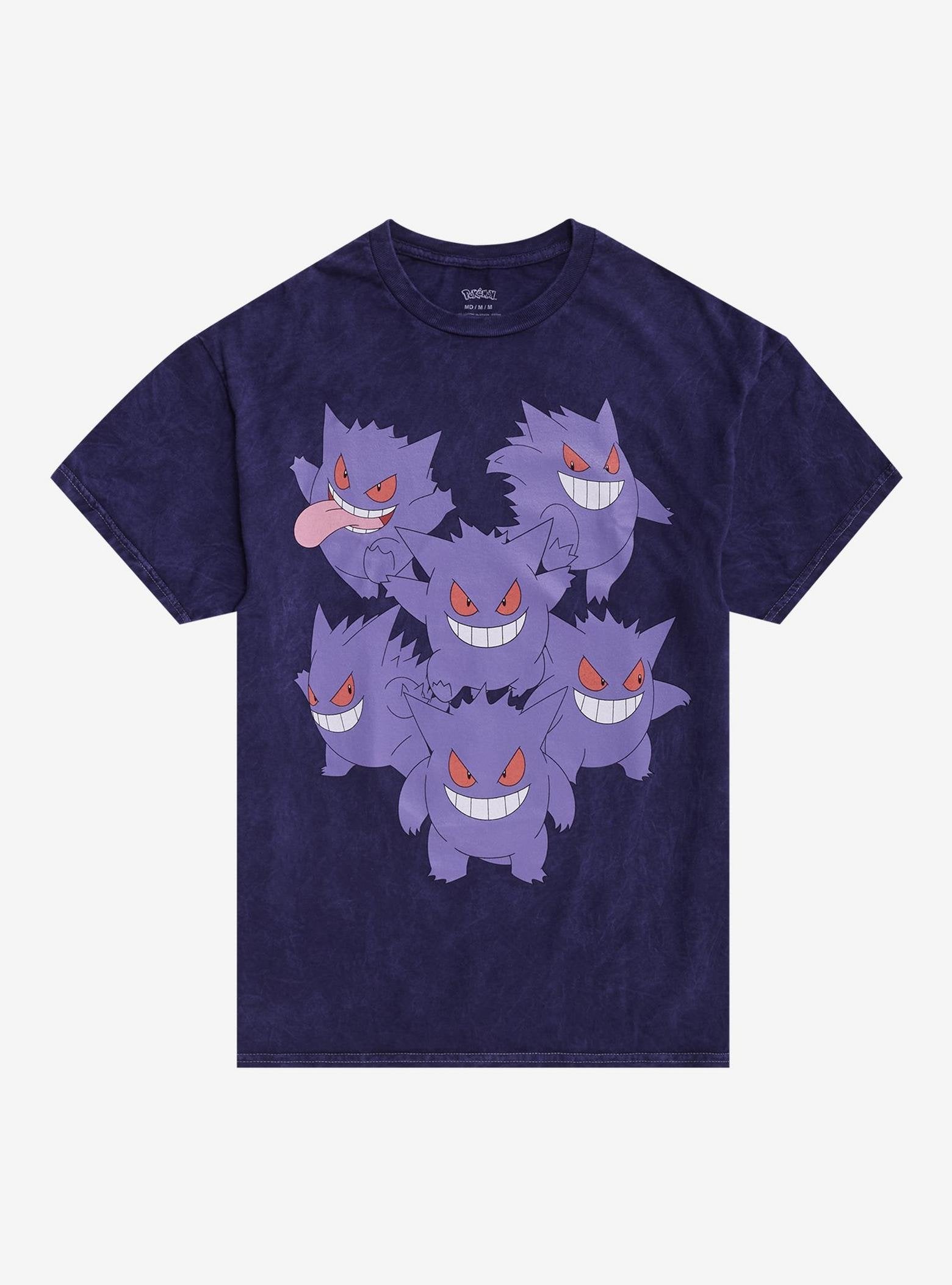 Pokémon Gengar Group Dark Wash Girls T-Shirt image 0