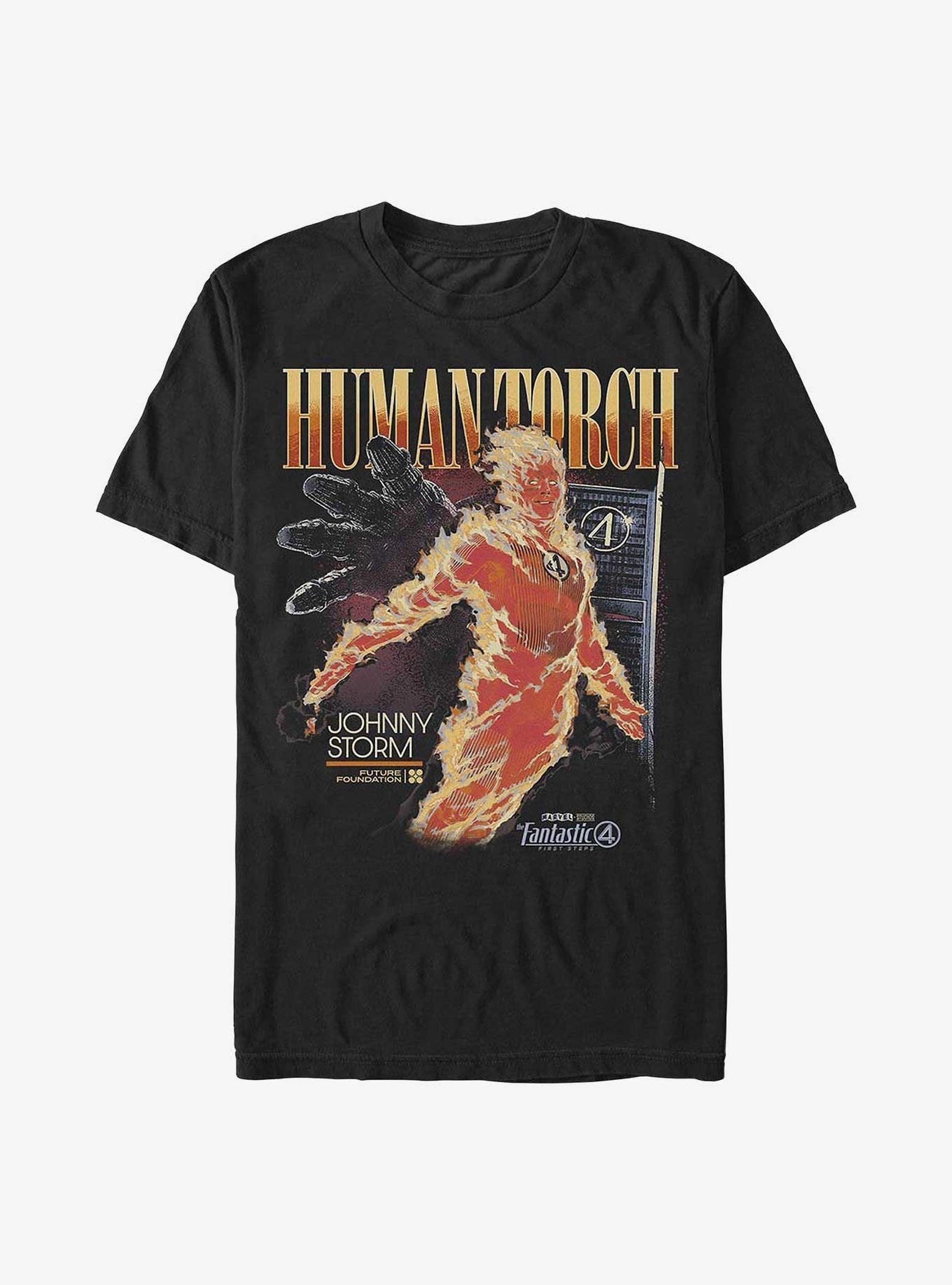Marvel The Fantastic Four: First Steps Human Torch T-Shirt Hot Topic Exclusive image 0