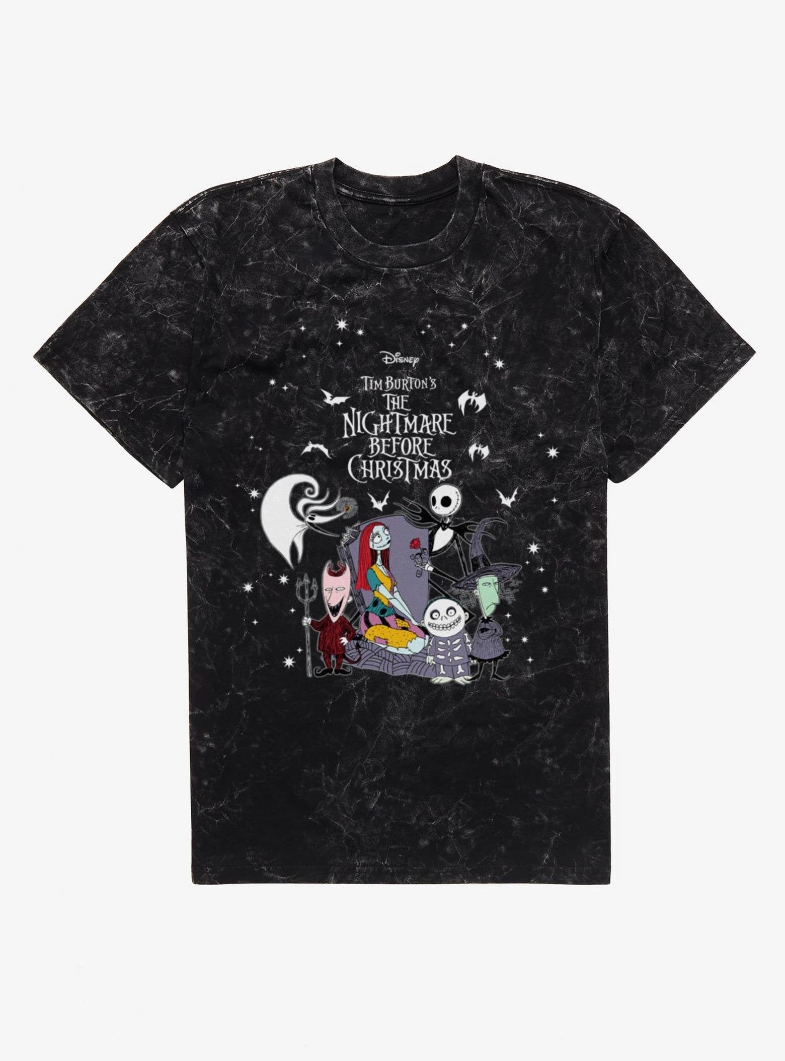 Disney The Nightmare Before Christmas Stars Mineral Wash T-Shirt Hot Topic Exclusive image 0