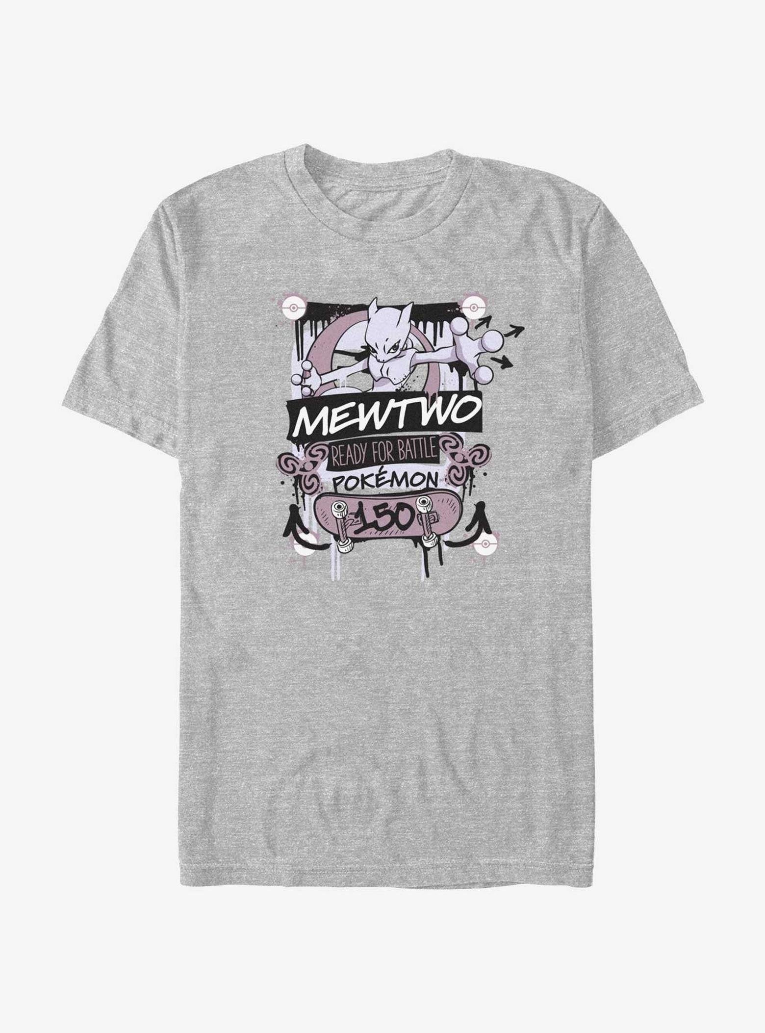 Pokemon Mewtwo Ready For Battle T-Shirt image 0