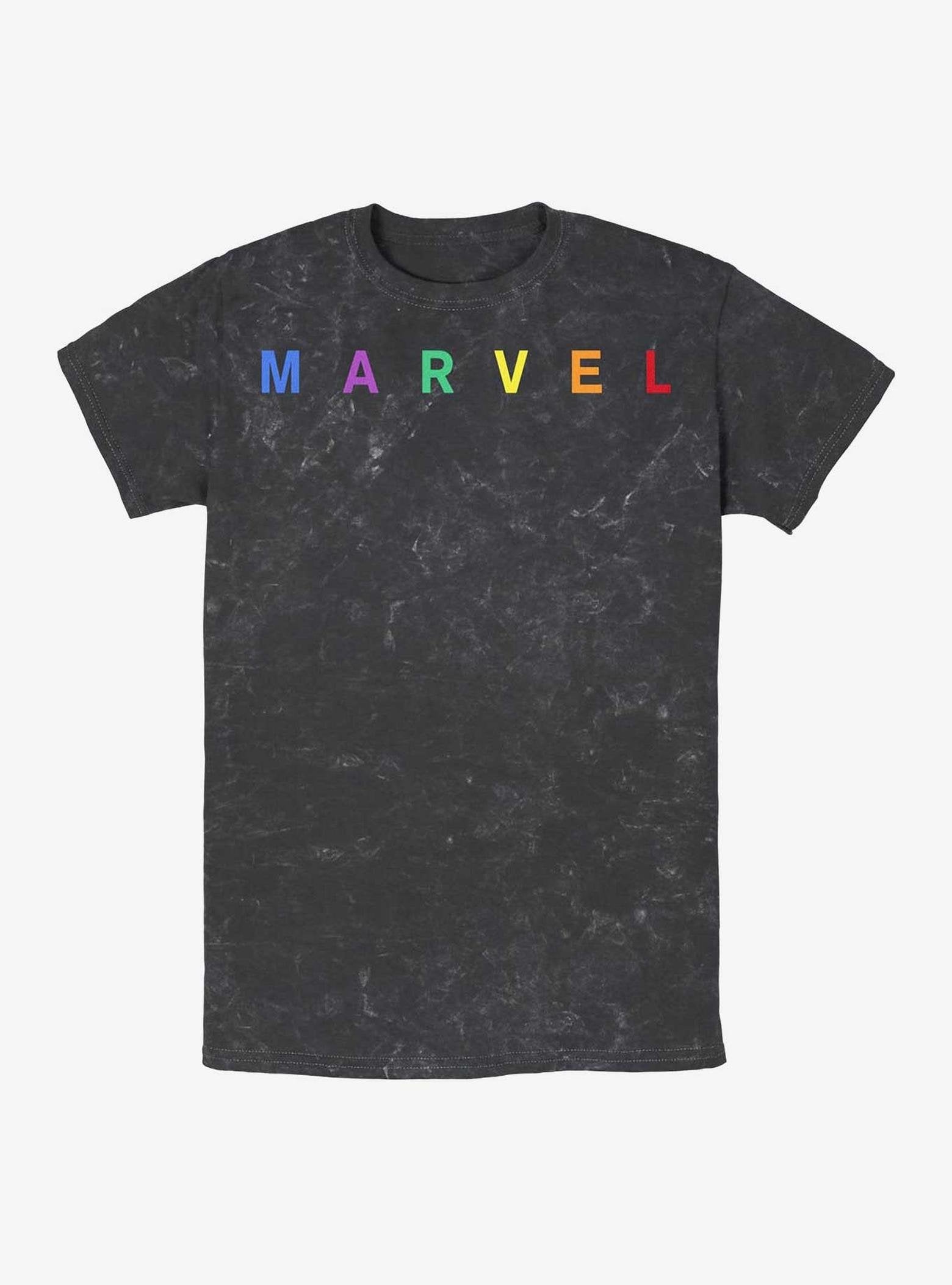 Marvel Rainbow Logo Mineral Wash T-Shirt image 0