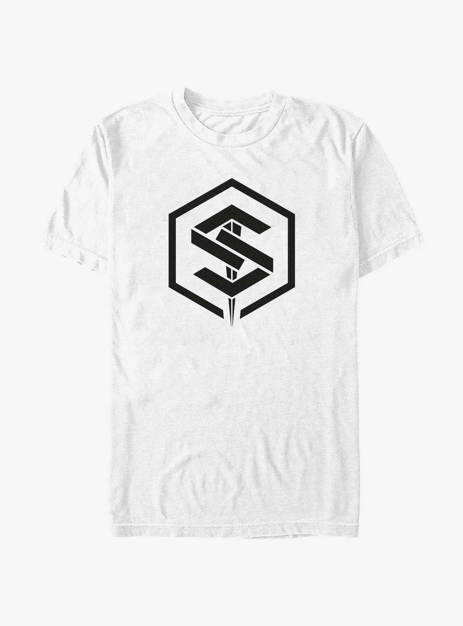 Marvel The Marvels Geometric Saber Logo T-Shirt image 0
