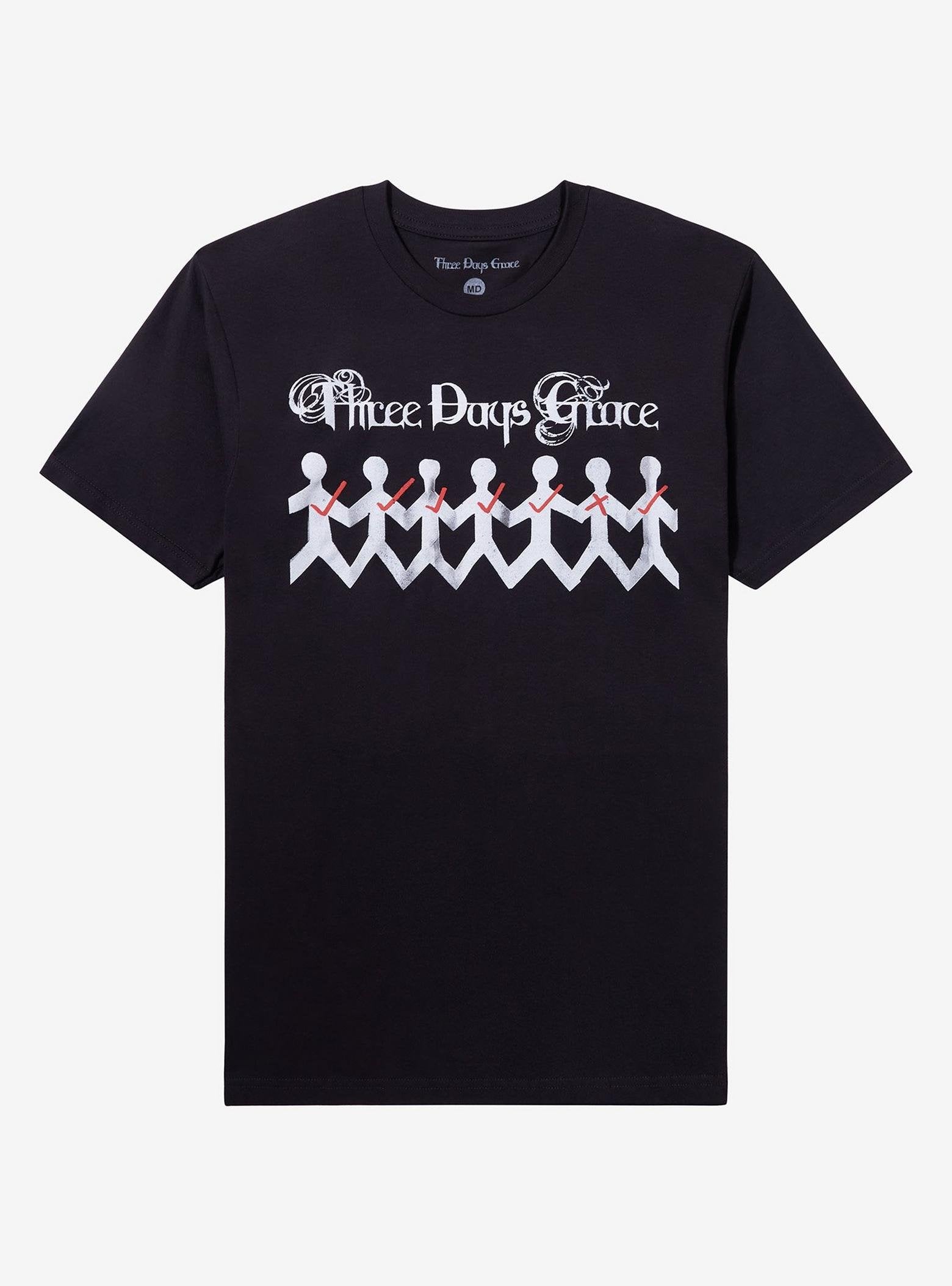 Three Days Grace One-X Paper People T-Shirt image 0