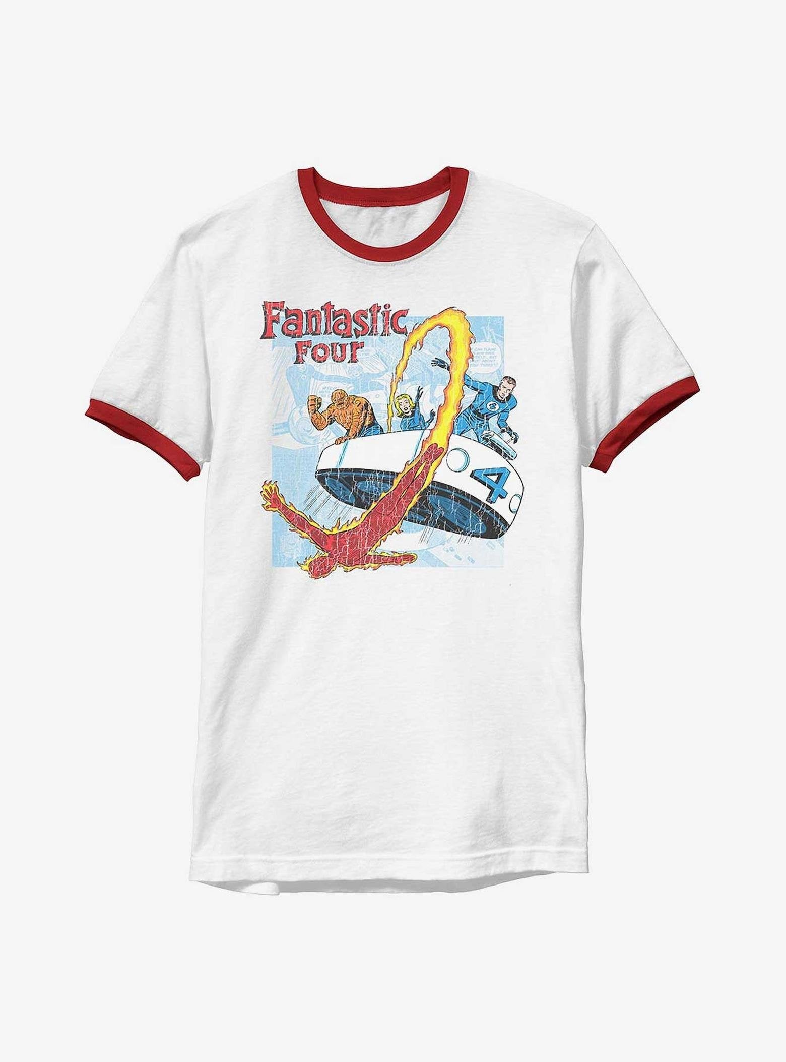 Marvel Fantastic Four Comic Ringer T-Shirt image 0
