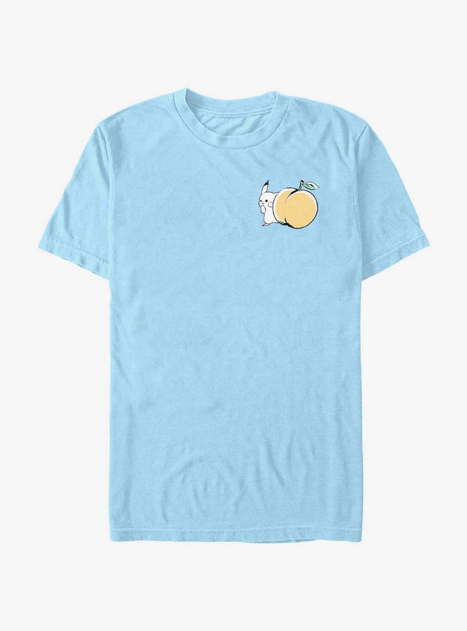 Pokemon Chibi Pikachu Peach T-Shirt image 0