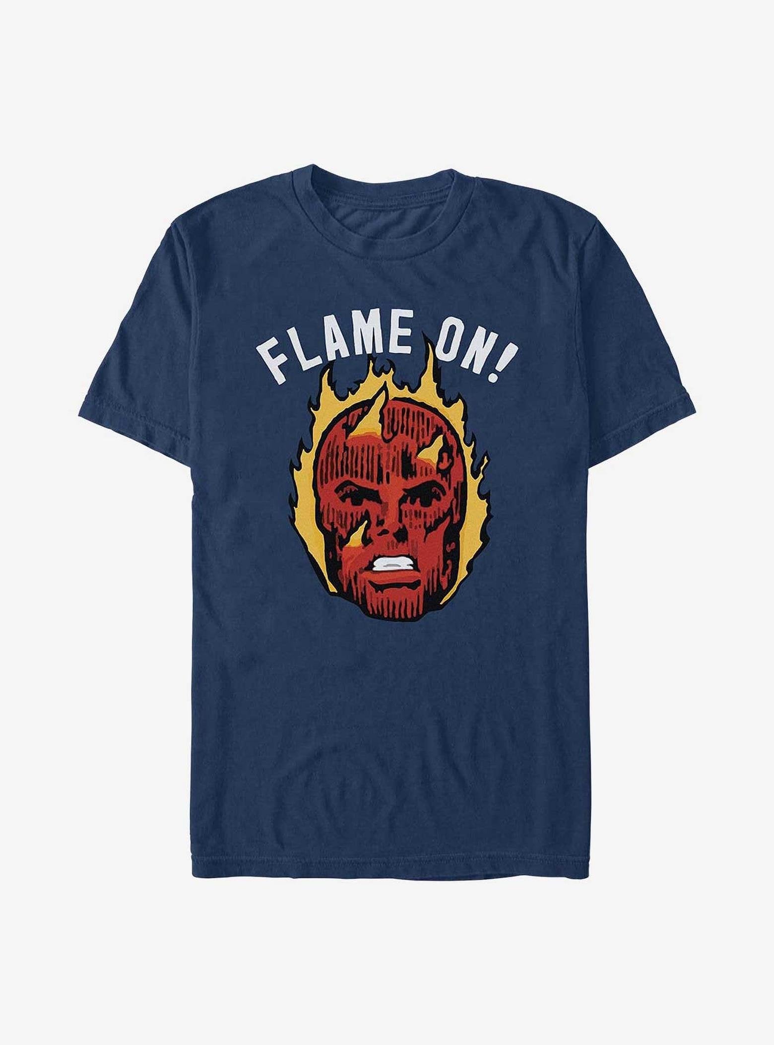 Marvel Fantastic Four Flame On Garment Dye T-Shirt image 0