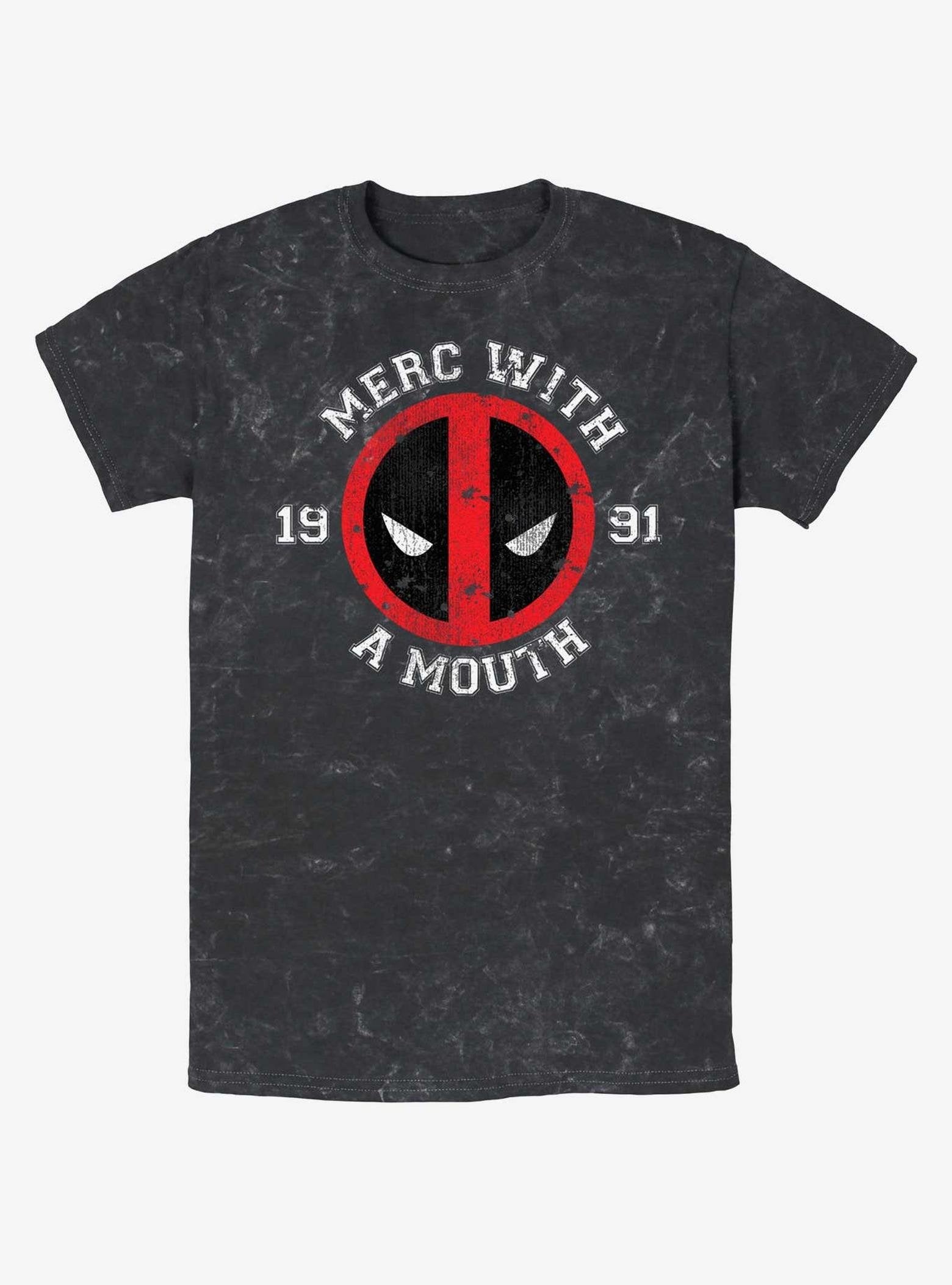 Marvel Deadpool Merc With A Mouth Mineral Wash T-Shirt image 0