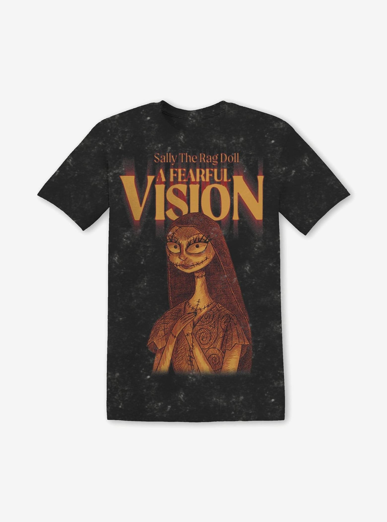 The Nightmare Before Christmas Sally Fearful Vision Dark Wash T-Shirt image 0