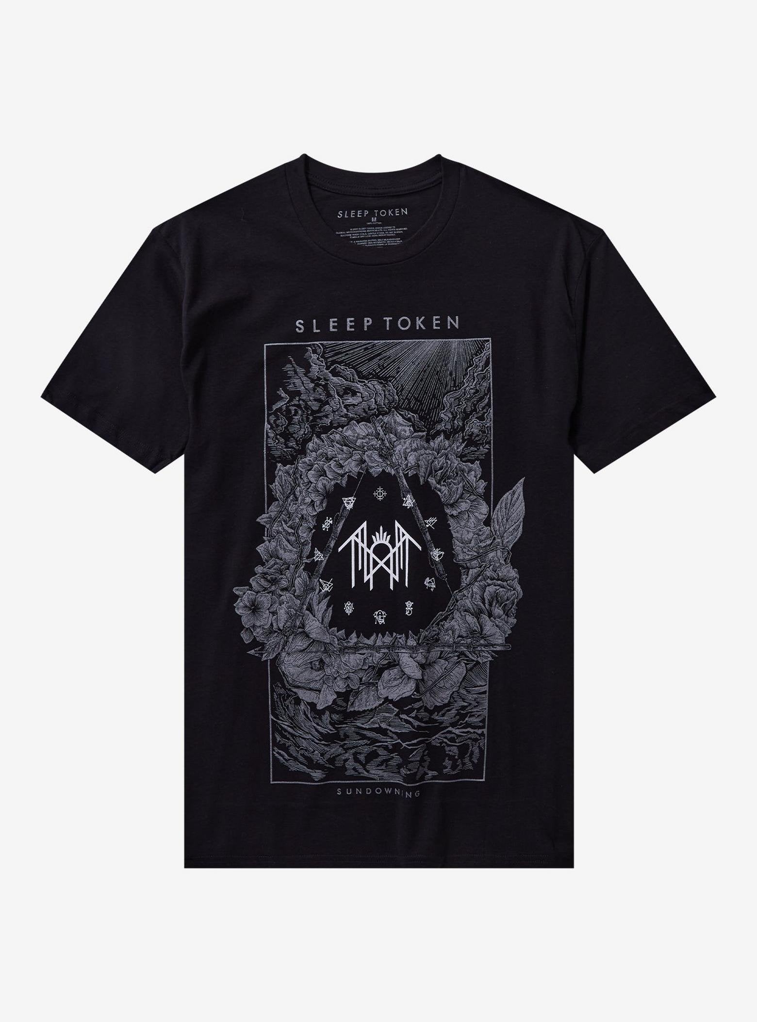 Sleep Token Sundowning Runes & Flowers T-Shirt image 0