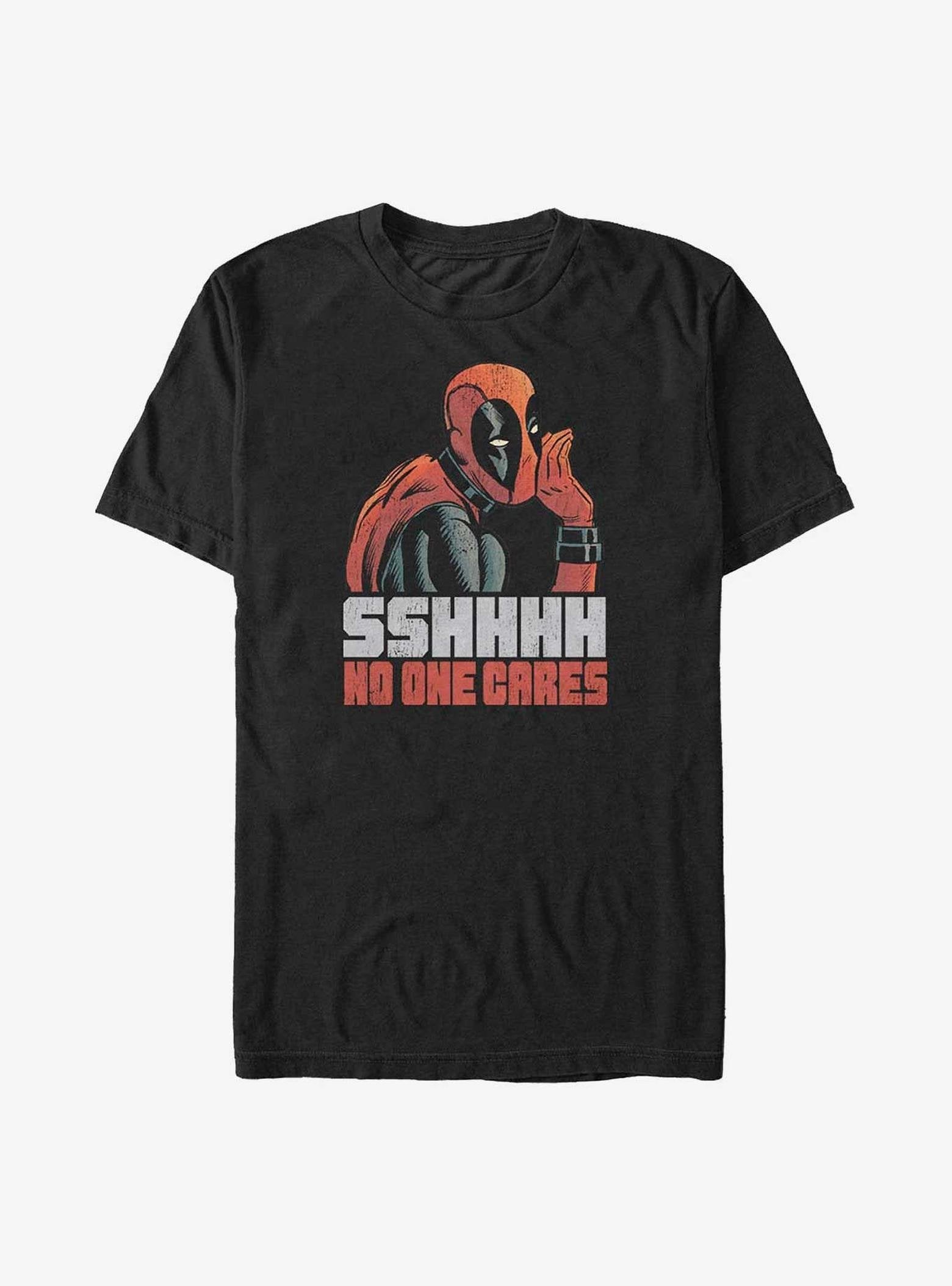 Marvel Deadpool No One Cares Big & Tall T-Shirt image 0