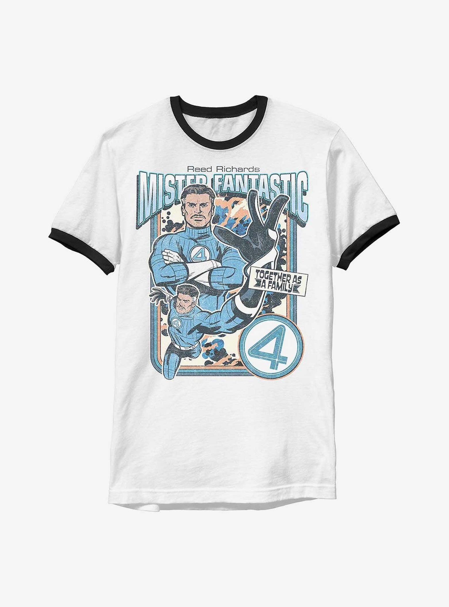 Marvel The Fantastic Four: First Steps Mister Fantastic Reed Ringer T-Shirt Hot Topic Exclusive image 0