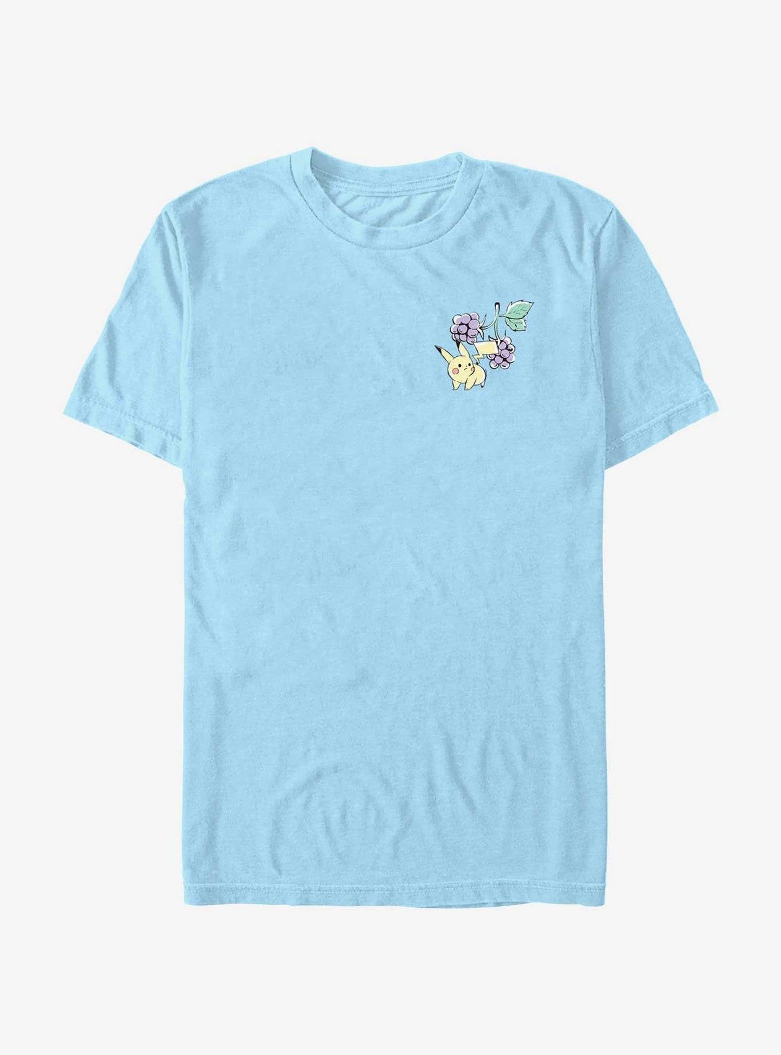 Pokemon Chibi Pikachu Grapes T-Shirt image 0
