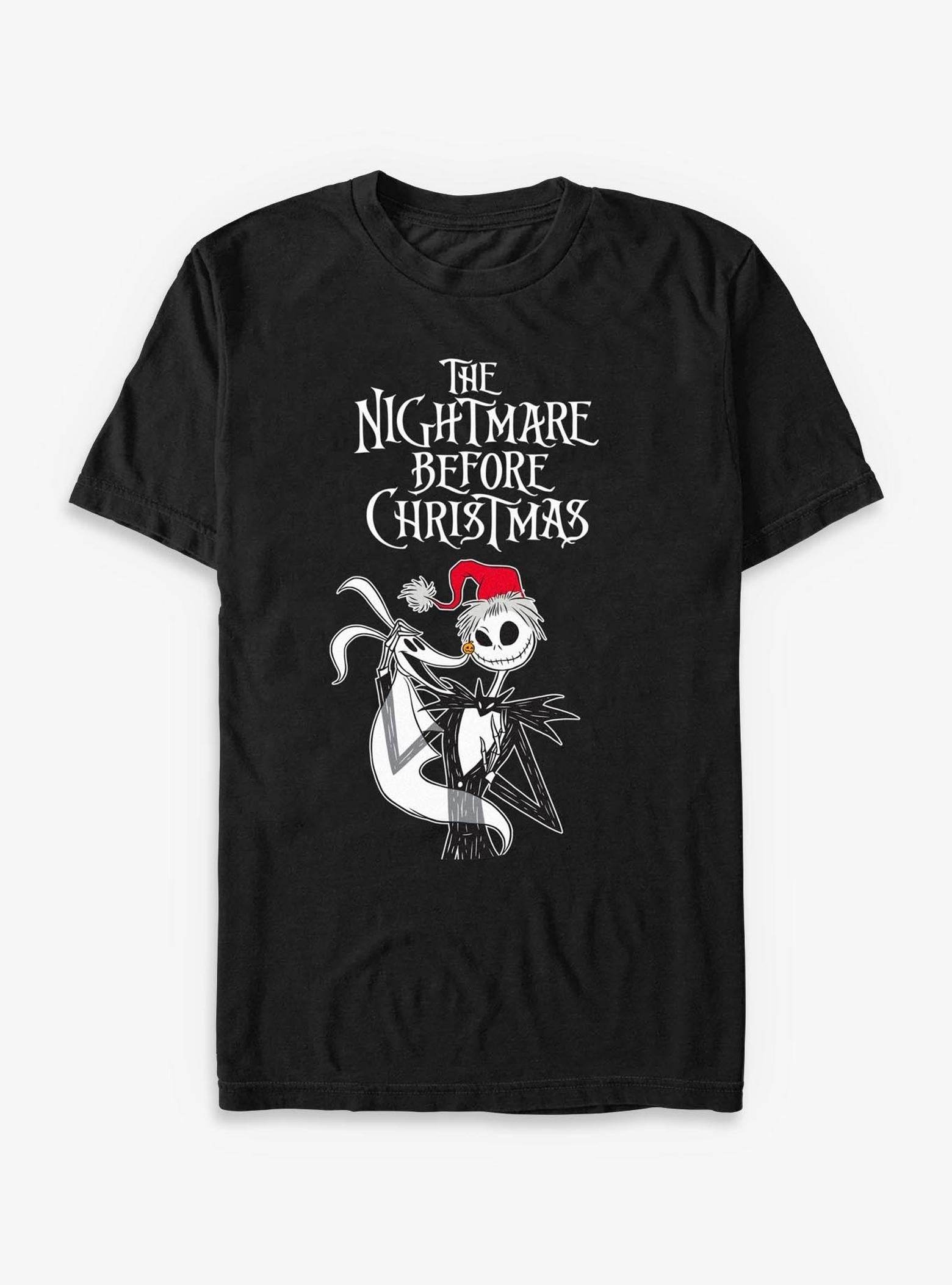 Disney The Nightmare Before Christmas Jack Santa Hat & Zero - Black image 0