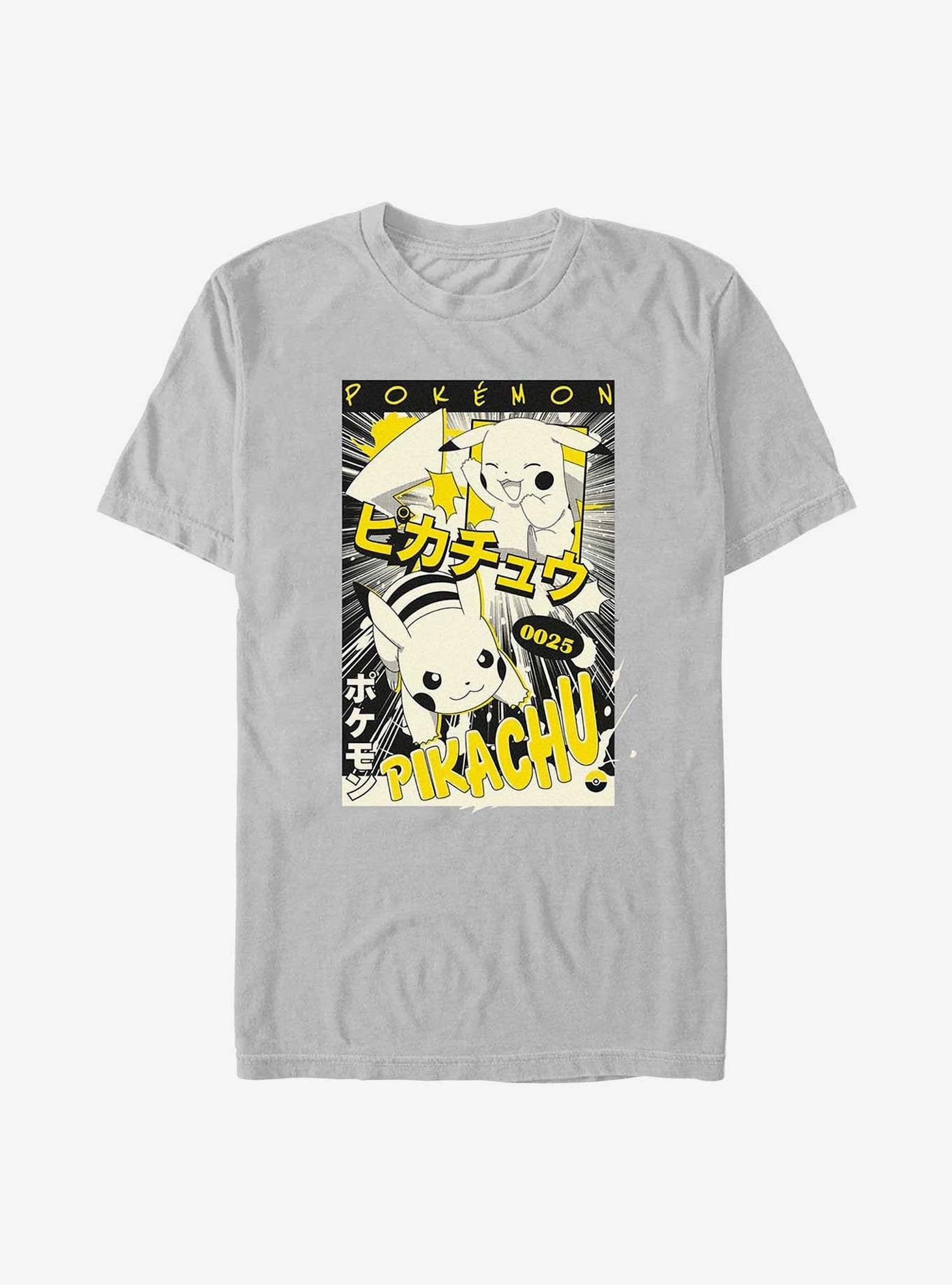 Pokemon Poster Pikachu Manga T-Shirt image 0