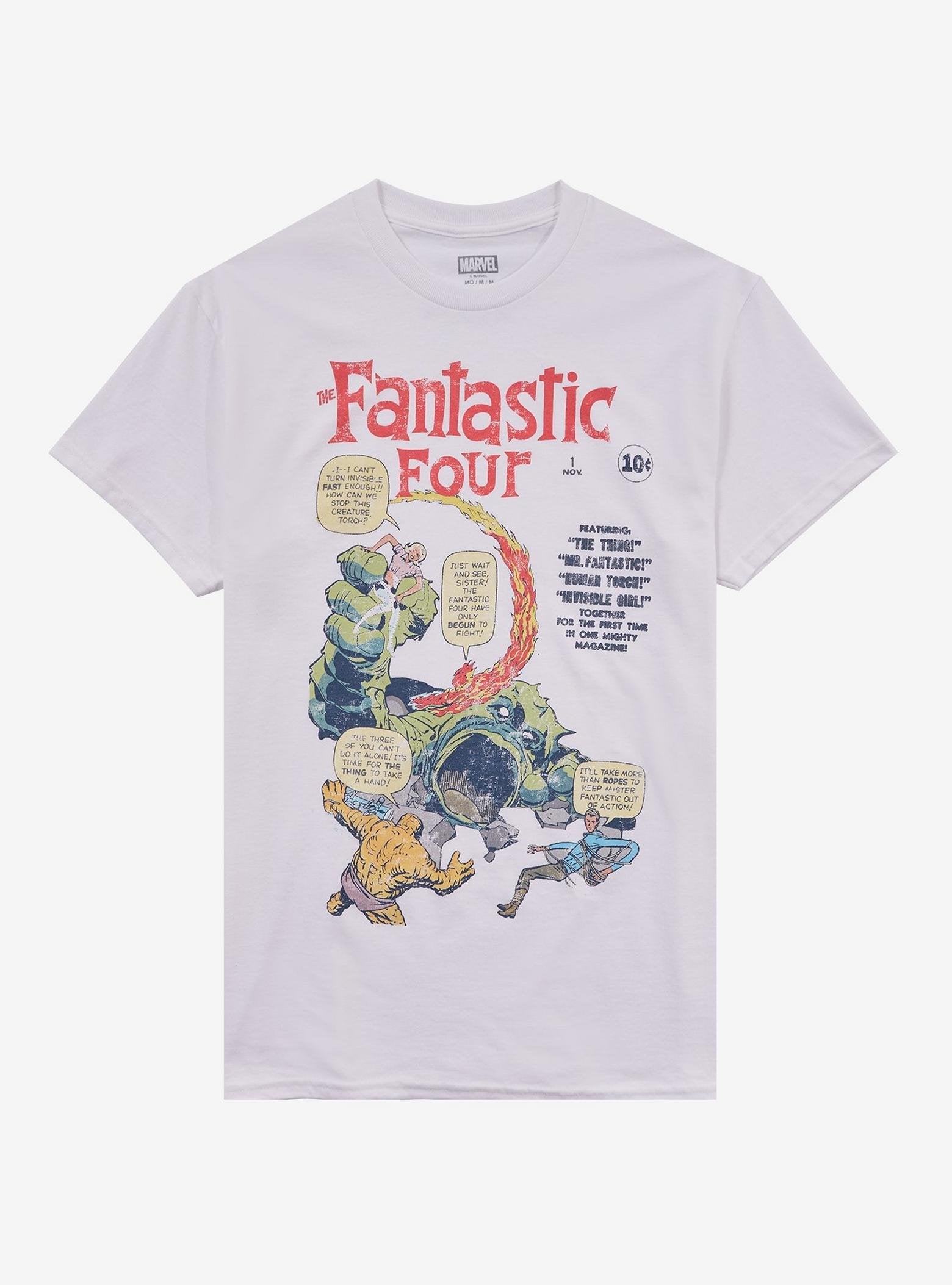 Marvel The Fantastic Four Comic Book Cover T-Shirt image 0