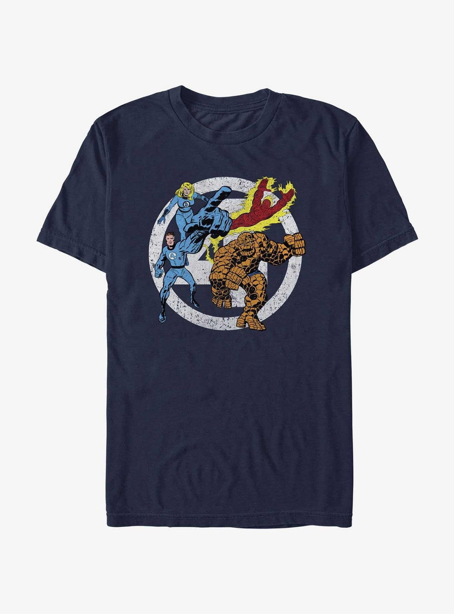 Marvel Fantastic Four Team Four Front T-Shirt image 0