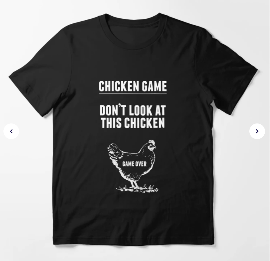 Funny Chicken Game T-Shirt image 0