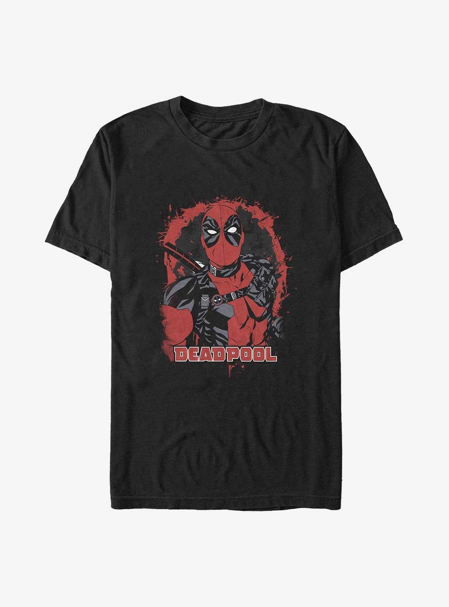 Marvel Deadpool Painted Portrait Big & Tall T-Shirt image 0