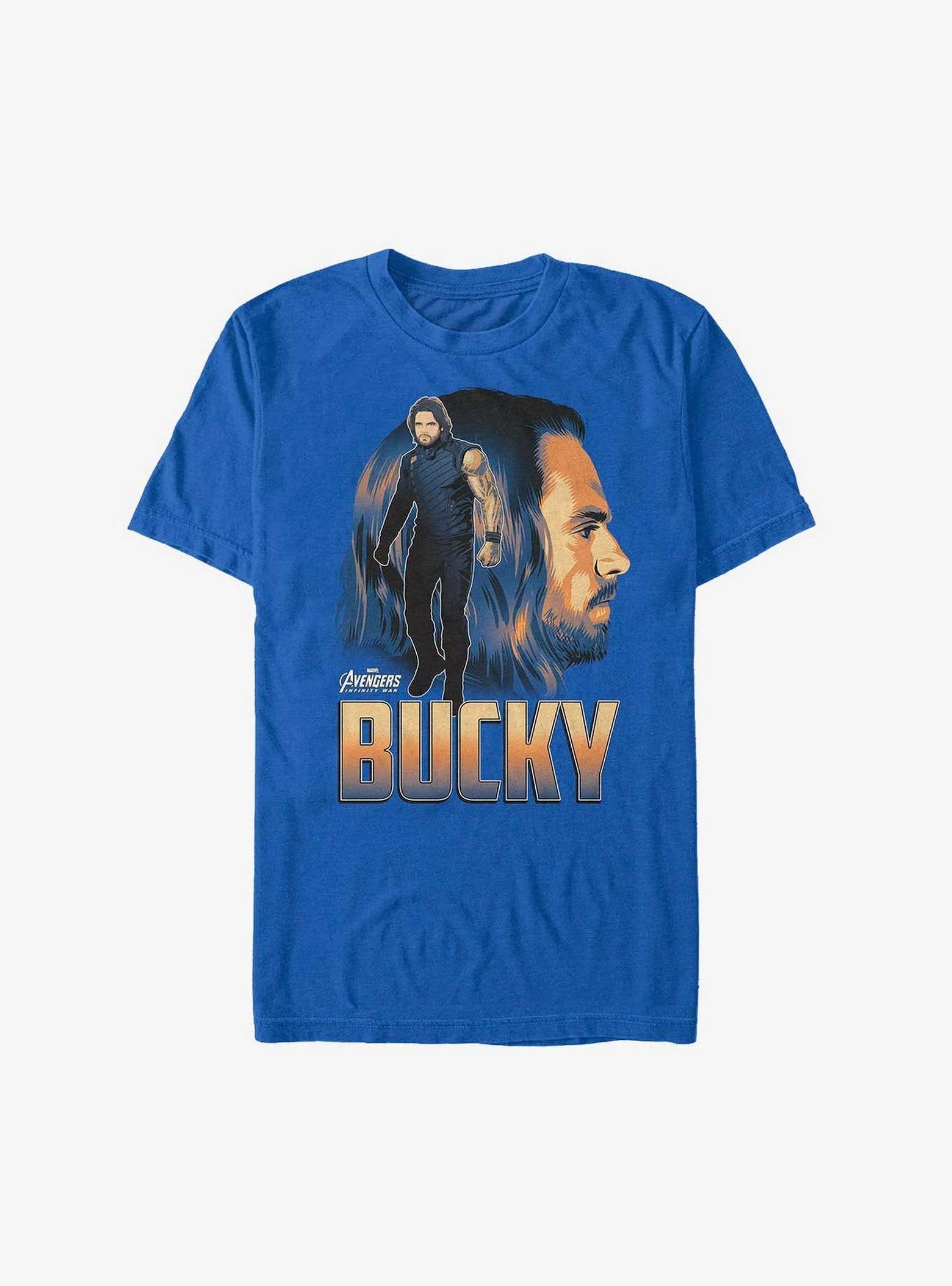 Marvel Bucky Winter Soldier Portrait T-Shirt image 0