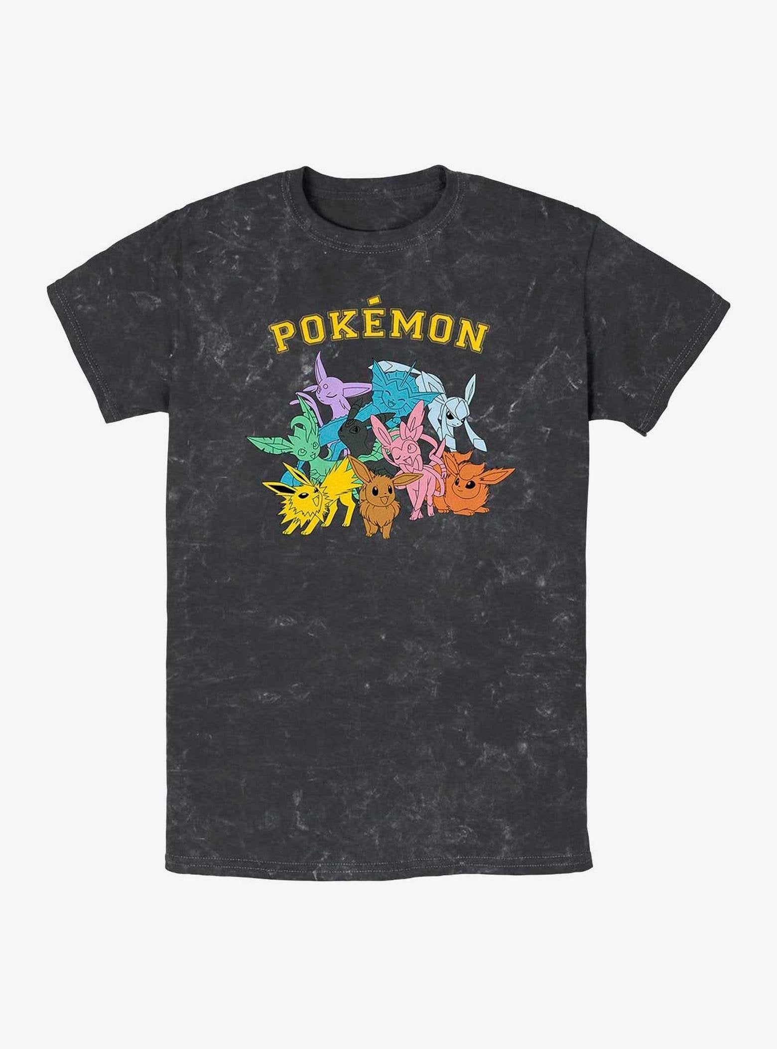 Pokemon Gotta Catch Eeveelutions Mineral Wash T-Shirt image 0