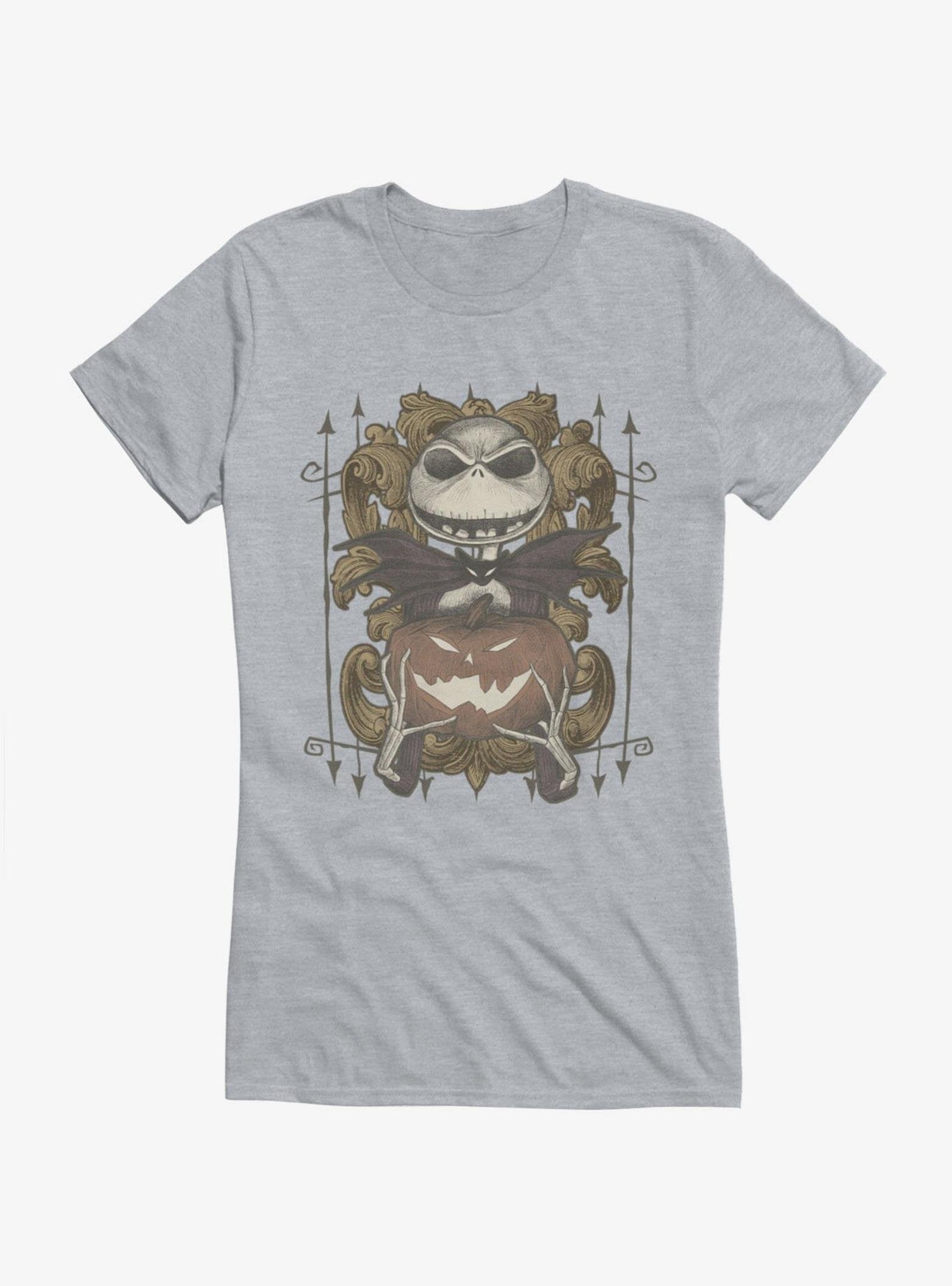 Disney The Nightmare Before Christmas Jack Pumpkin Flourish Girls T-Shirt Hot Topic Exclusive image 0