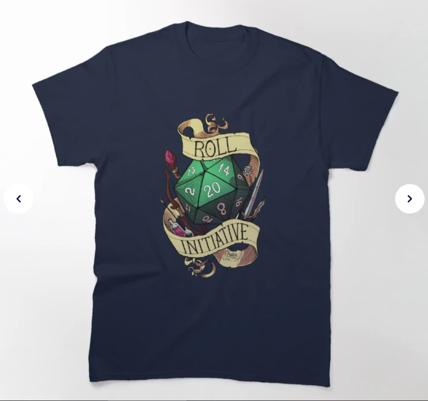 Roll Initiative Classic T-Shirt image 0